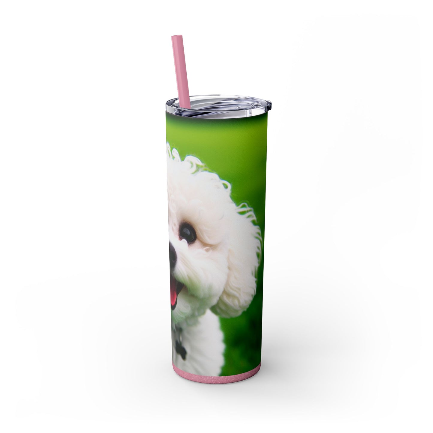 Bichonpoo Tumbler with Straw, 20oz