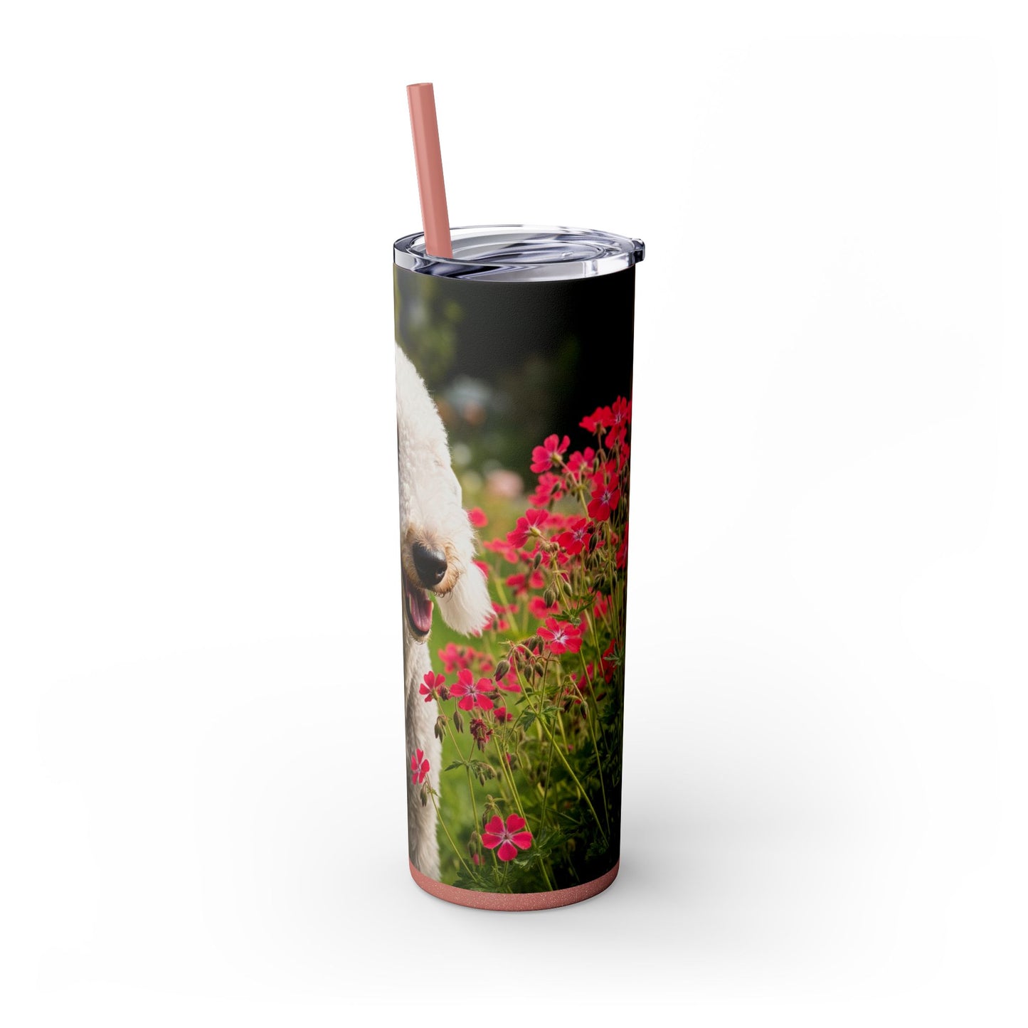 Bedlington Terrier Tumbler with Straw, 20oz