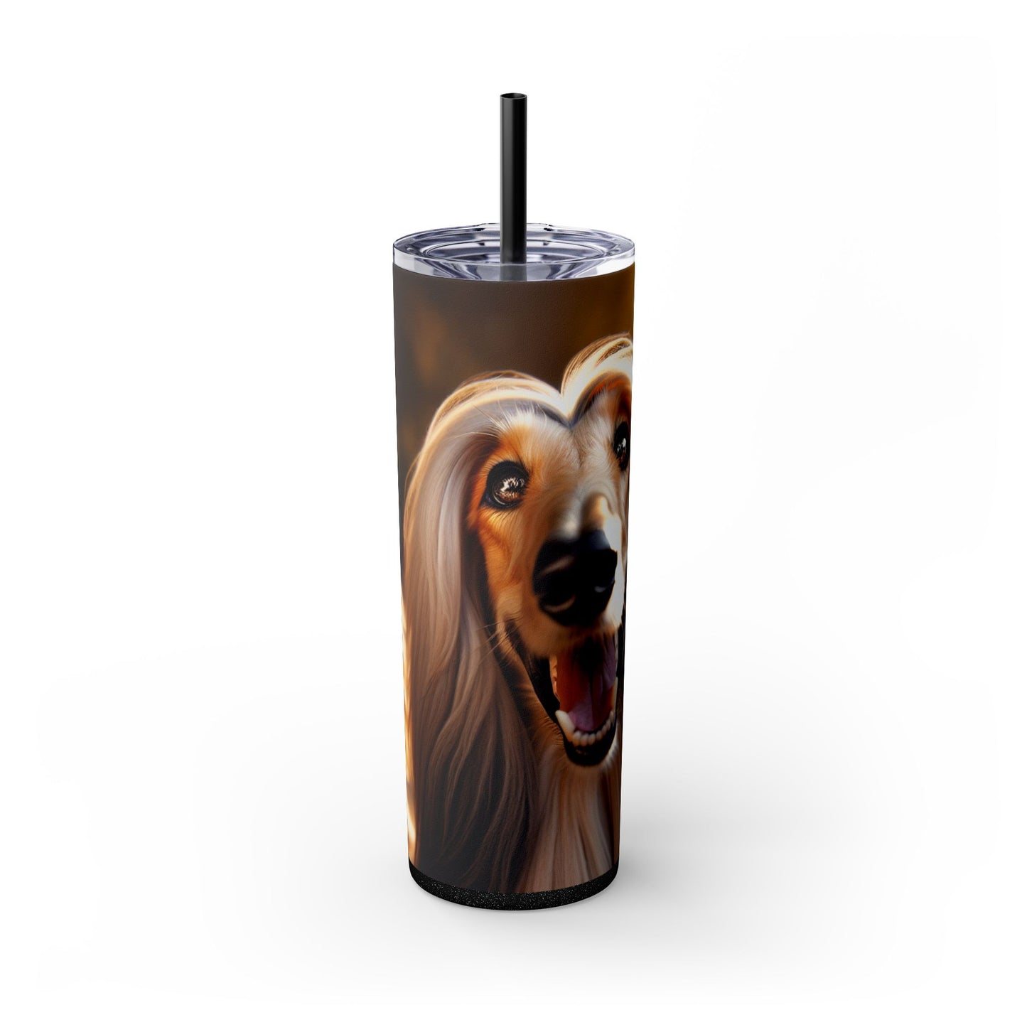 Afghan Hound Tumbler with Straw, 20oz