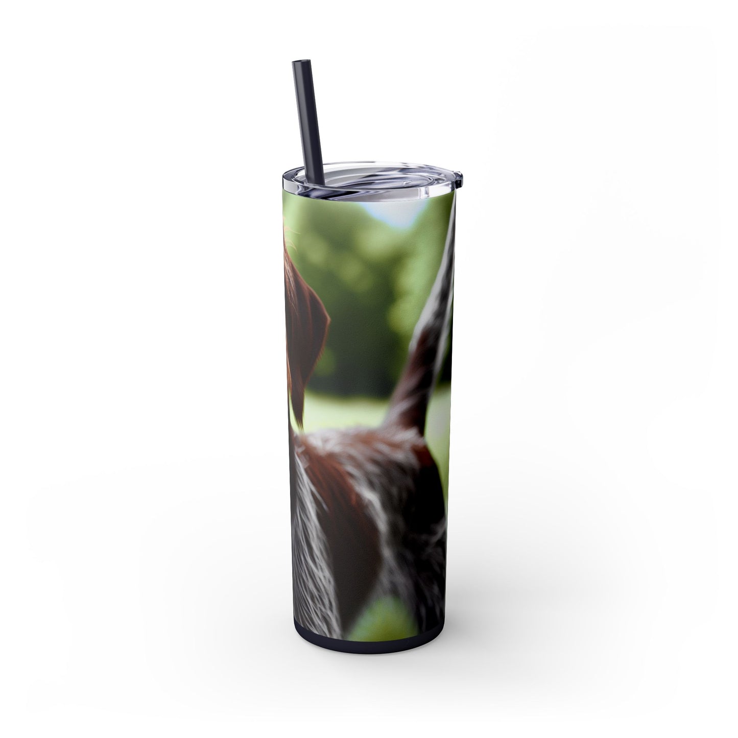 Wirehaired Slovakian Pointer Skinny Tumbler with Straw, 20oz