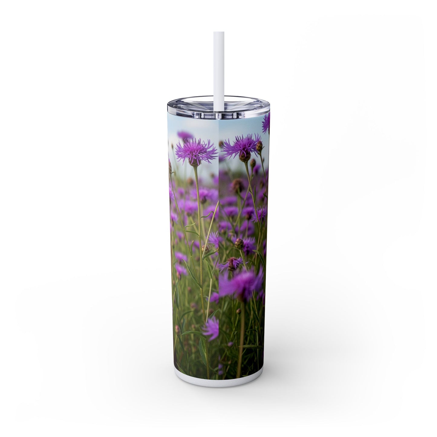 English Toy Spaniel Skinny Tumbler with Straw, 20oz