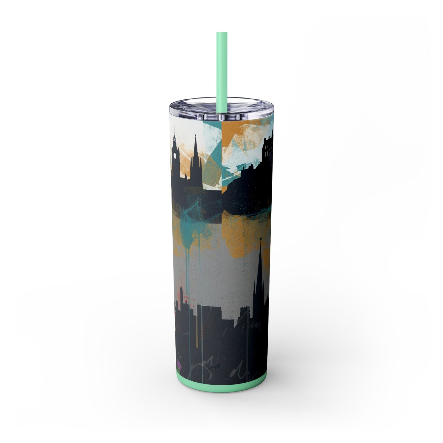 Glen of Imaal Terrier Skinny Tumbler with Straw, 20oz