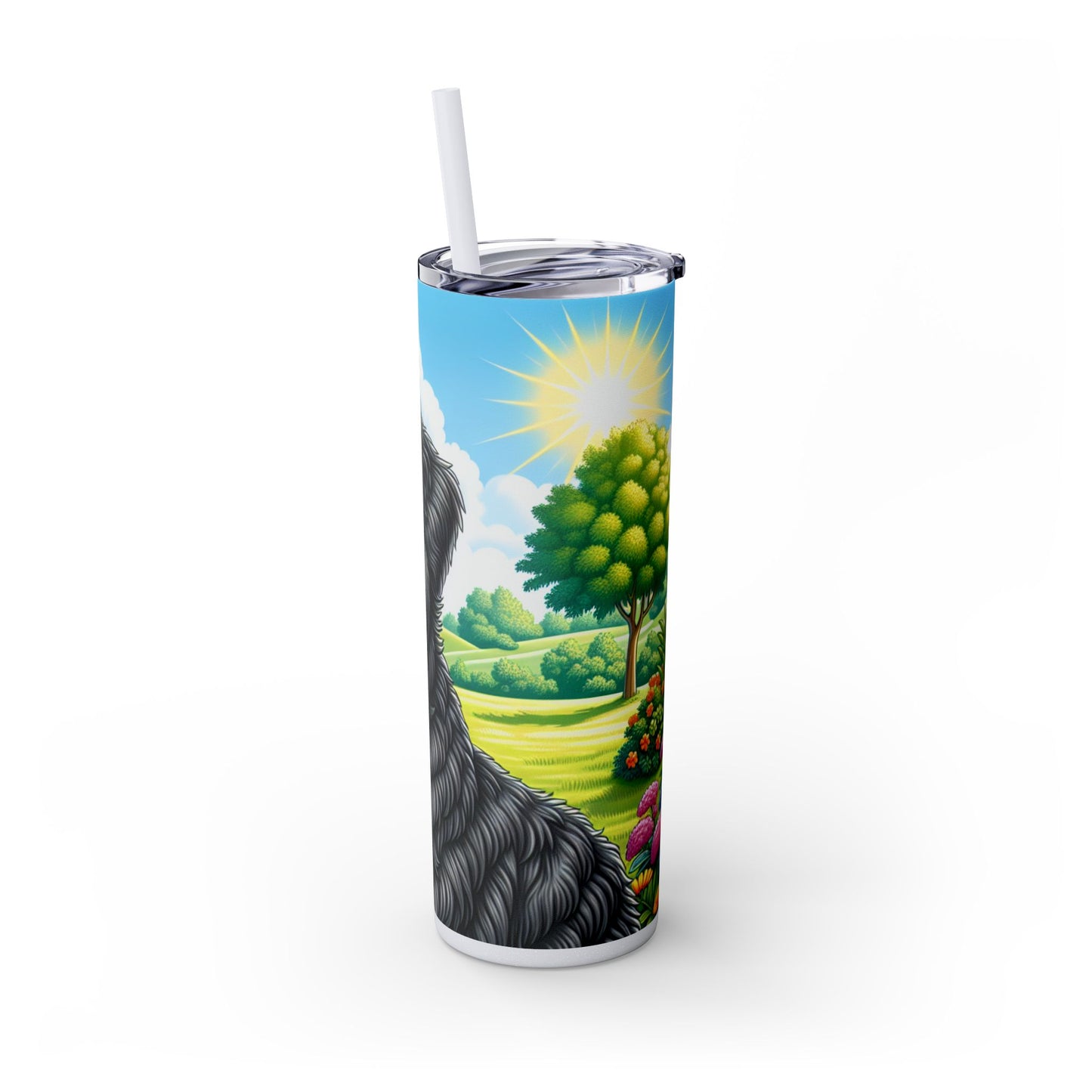 Bouvier des Flandres Tumbler with Straw, 20oz