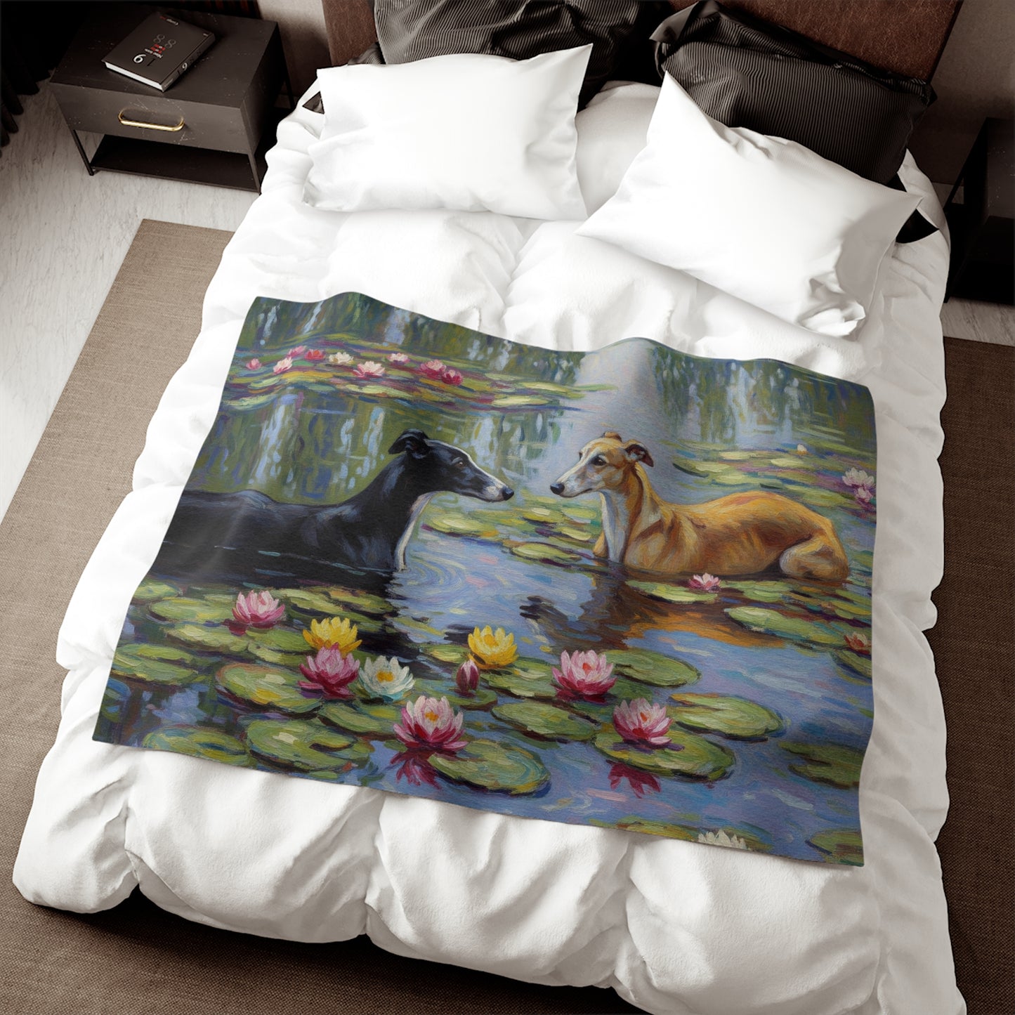 Greyhound Sweatshirt Blanket