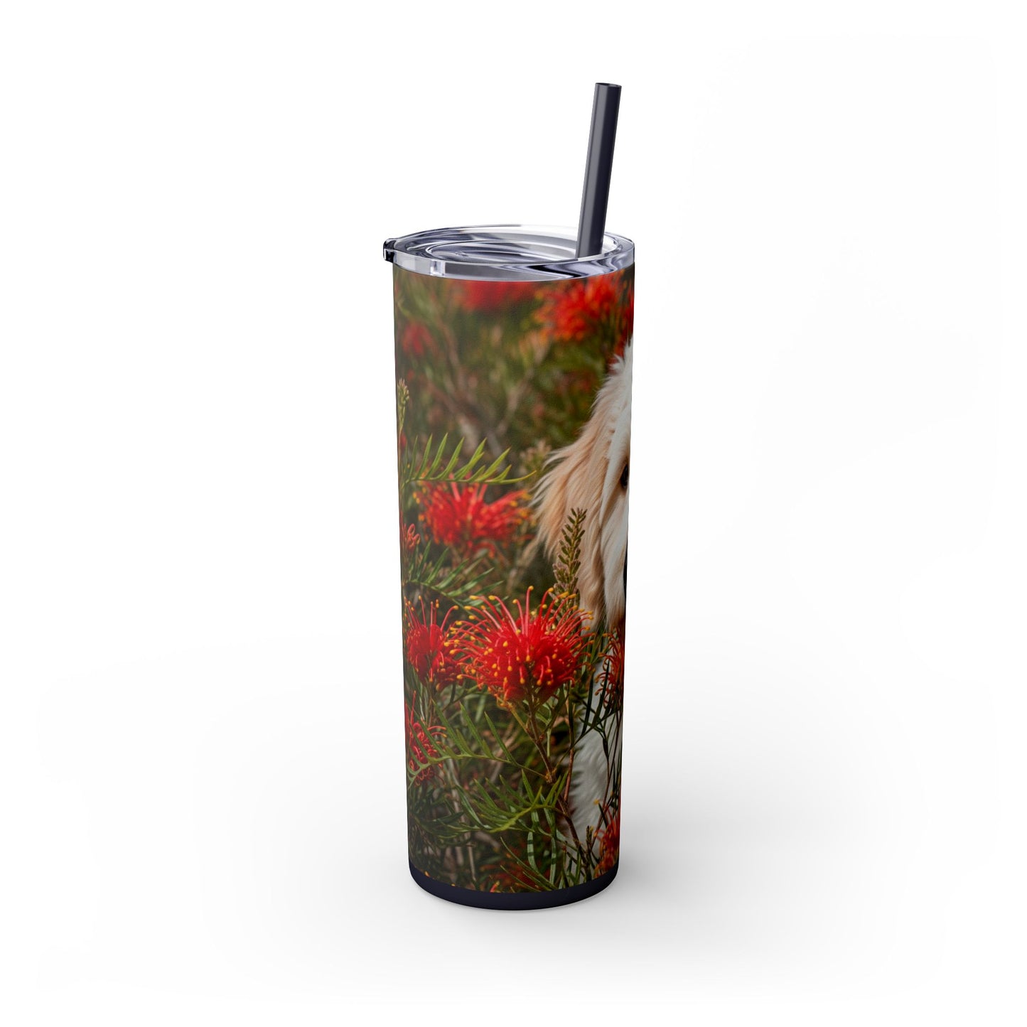 Labradoodle Tumbler with Straw, 20oz