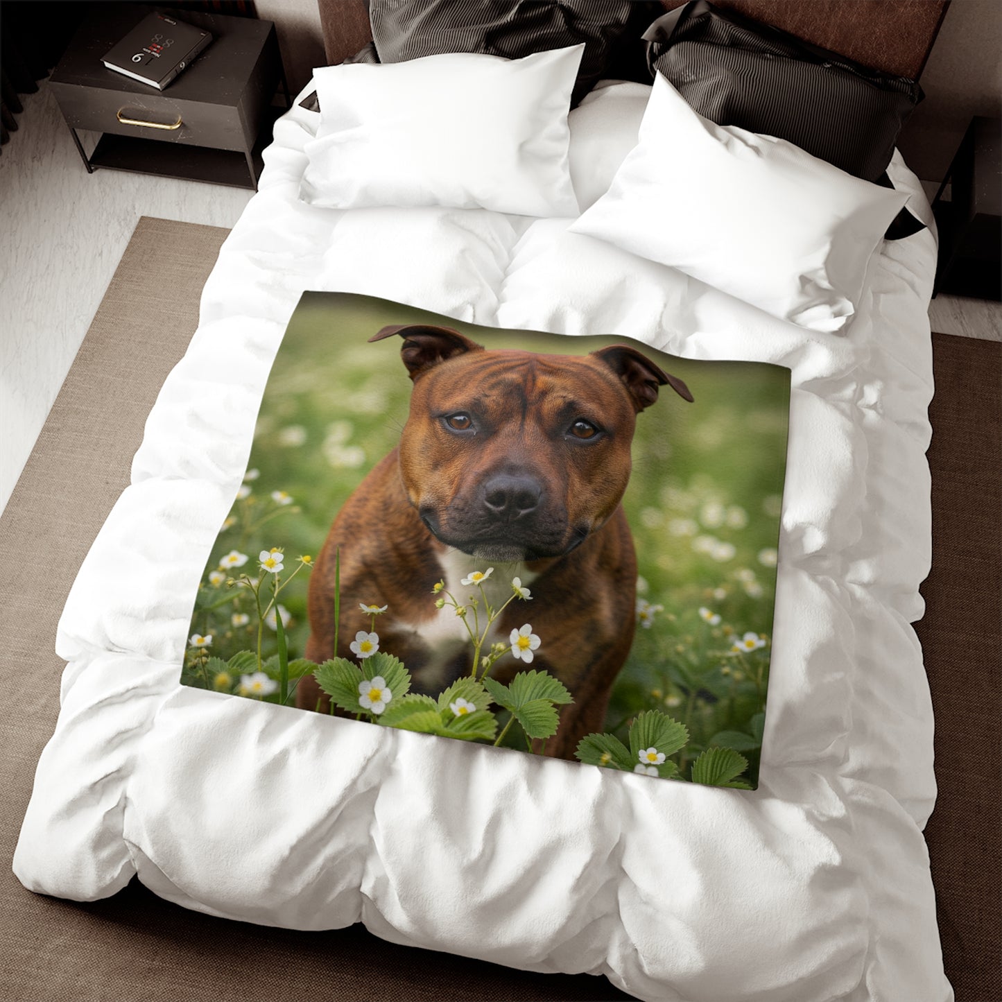 Staffordshire Bull Terrier Sweatshirt Blanket