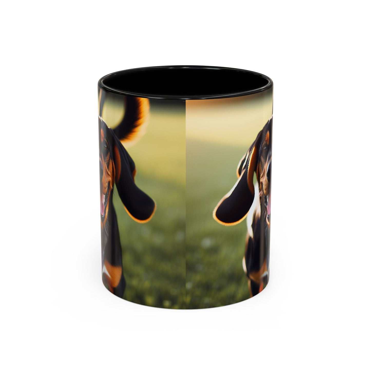 Black and Tan Coonhound Accent Coffee Mug - Perfect Gift for Dog Lovers