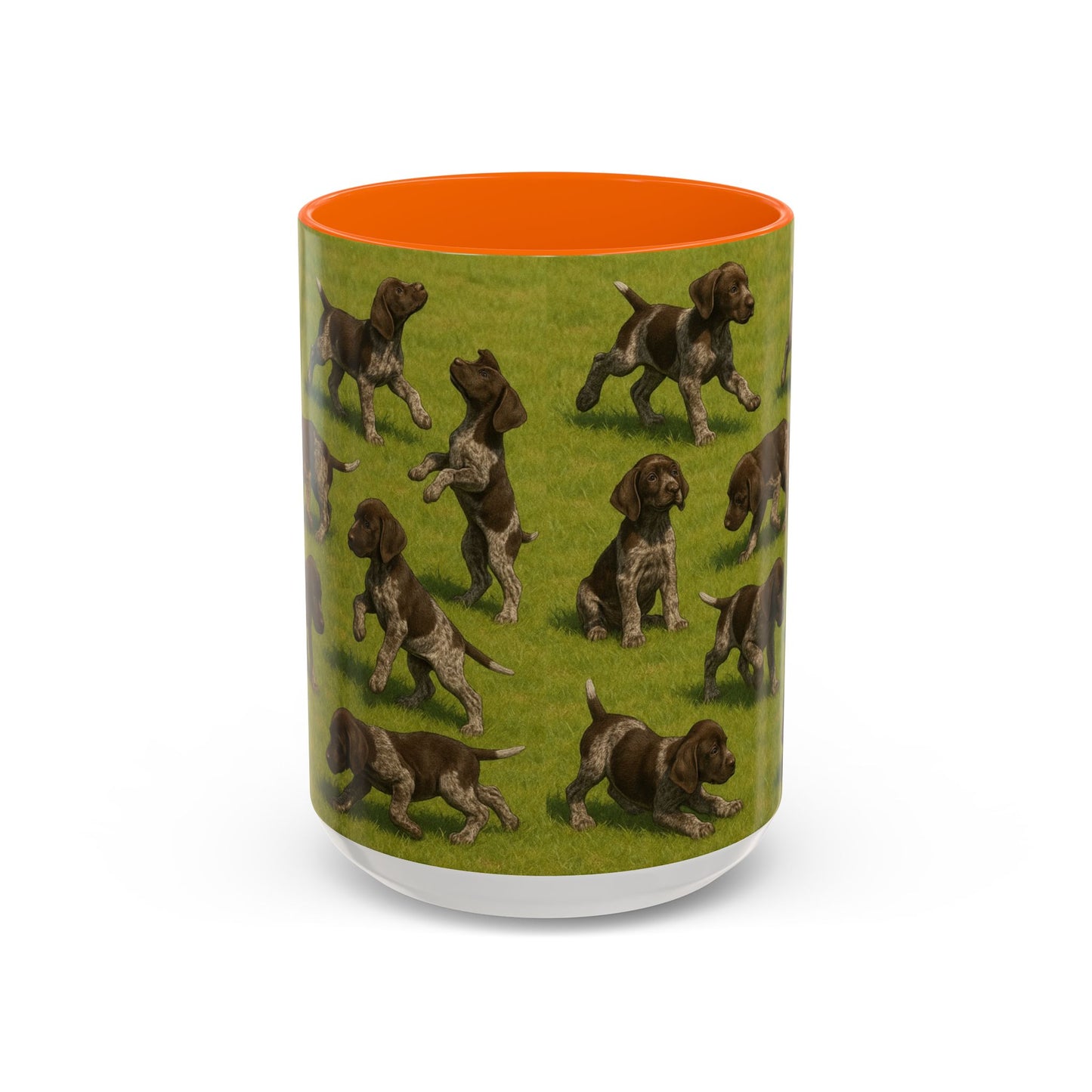 German Shorthaired Pointer puppies Accent Coffee Mug - Perfect Gift for Dog Lovers