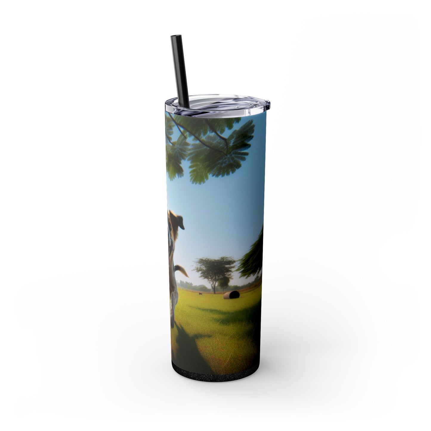 Indian Pariah Dog Tumbler with Straw, 20oz