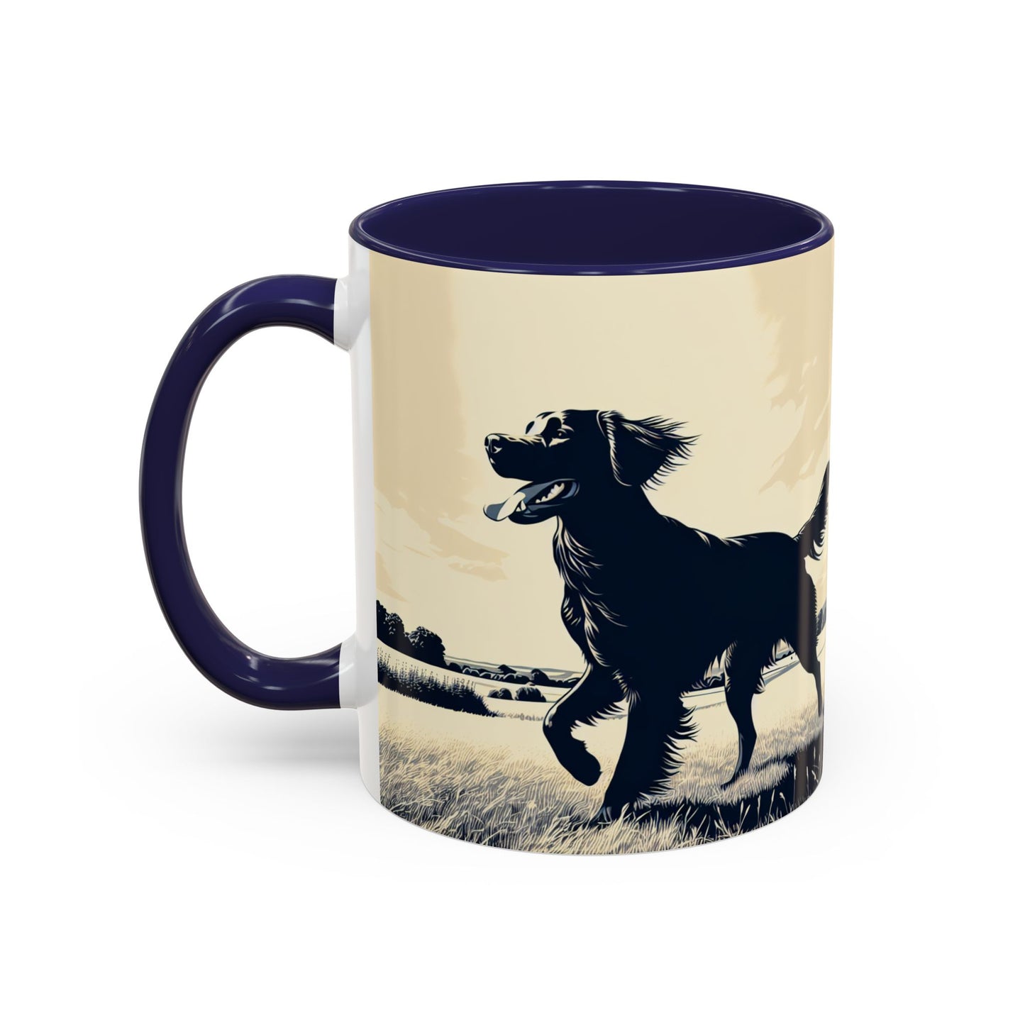 Flat Coated Retriever Accent Coffee Mug - Perfect Gift for Dog Lovers