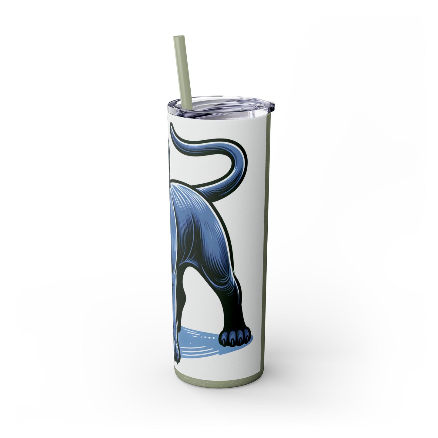 Neapolitan Mastiff Tumbler with Straw, 20oz