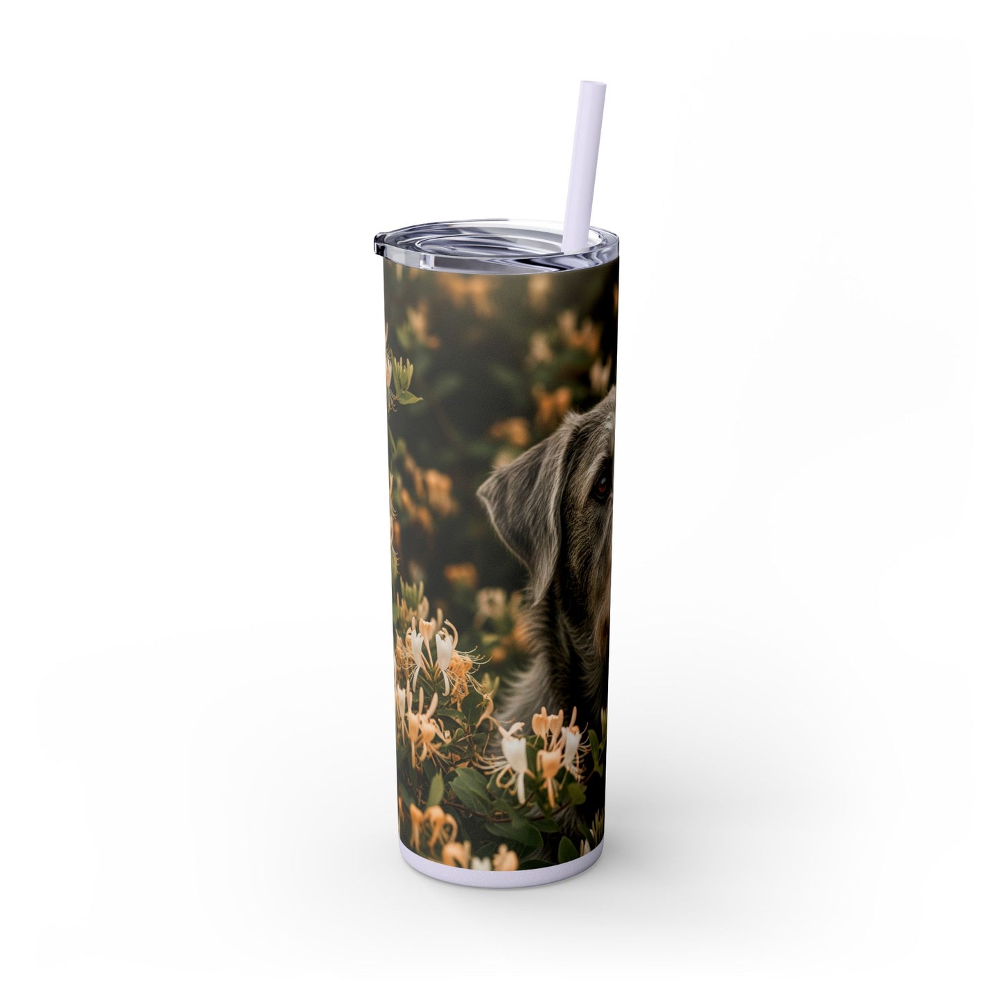 Otterhound Skinny Tumbler with Straw, 20oz