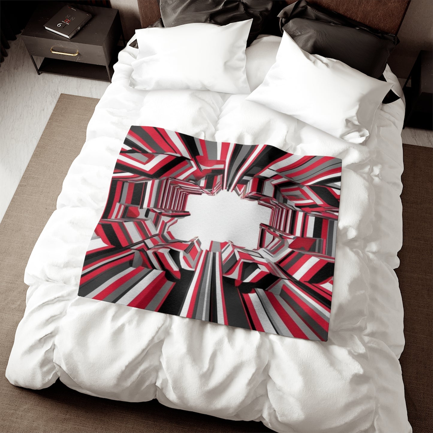Optical Illusion Sweatshirt Blanket