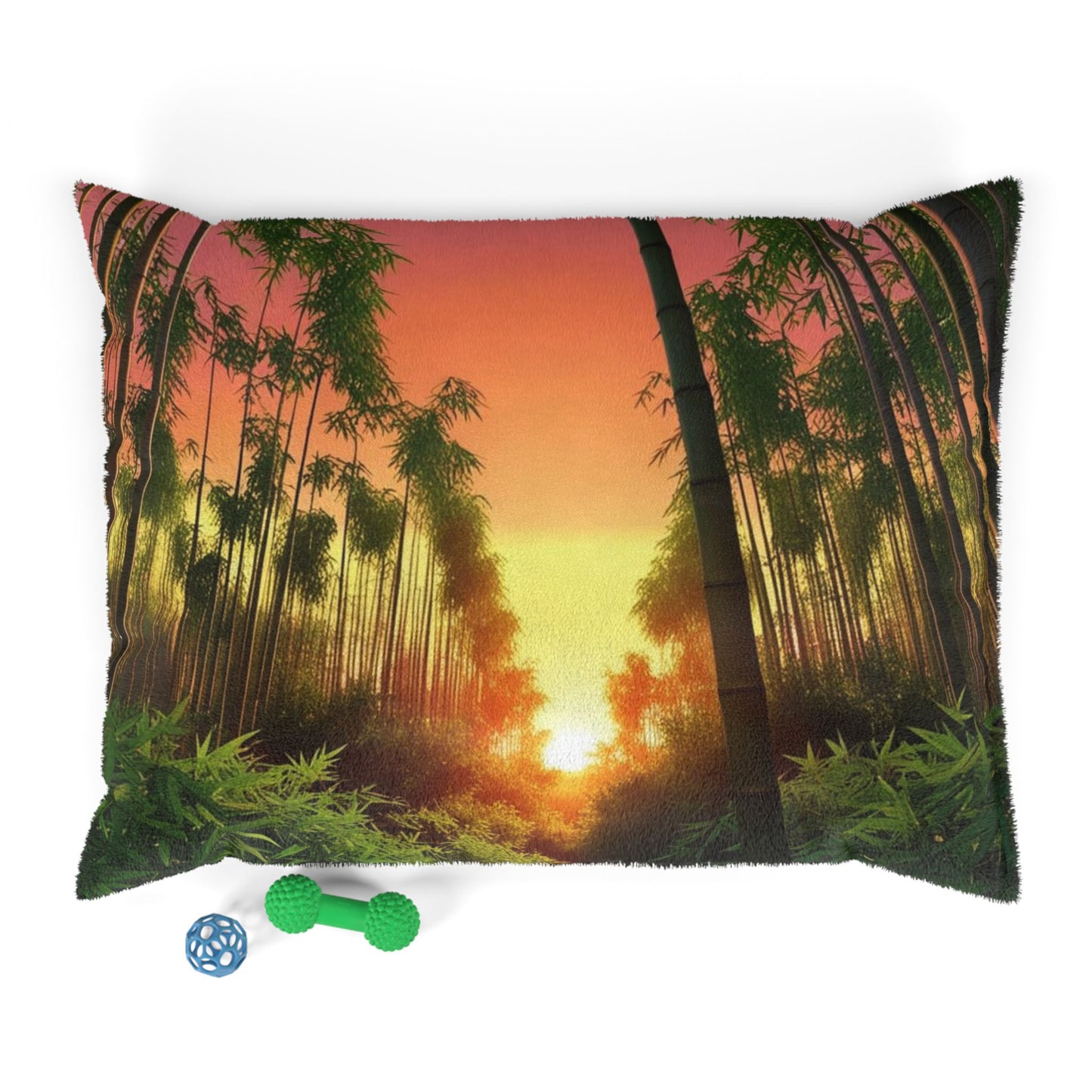 Bamboo Forest Sunrise Pet Bed