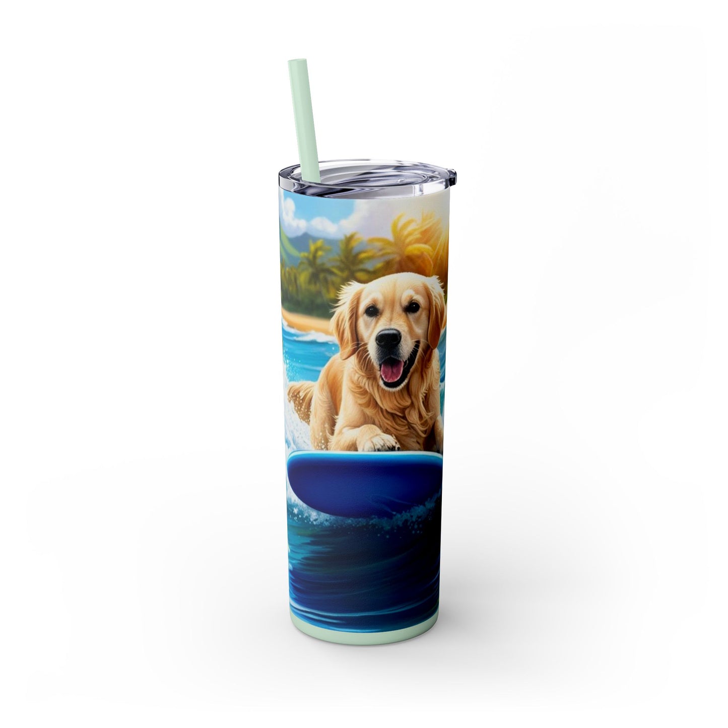 Surf Dogs Tumbler with Straw, 20oz