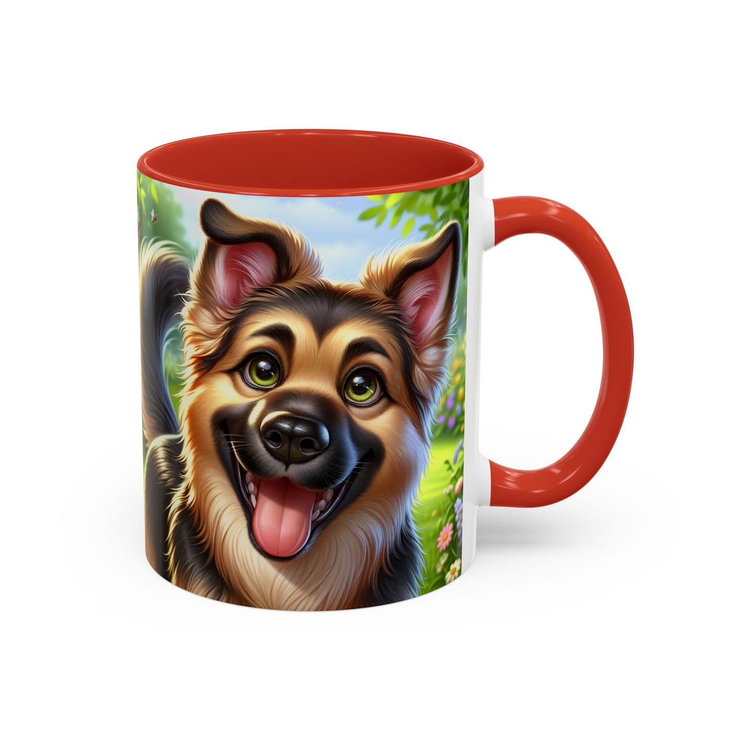 German Shepherd Accent Coffee Mug - Perfect Gift for Dog Lovers