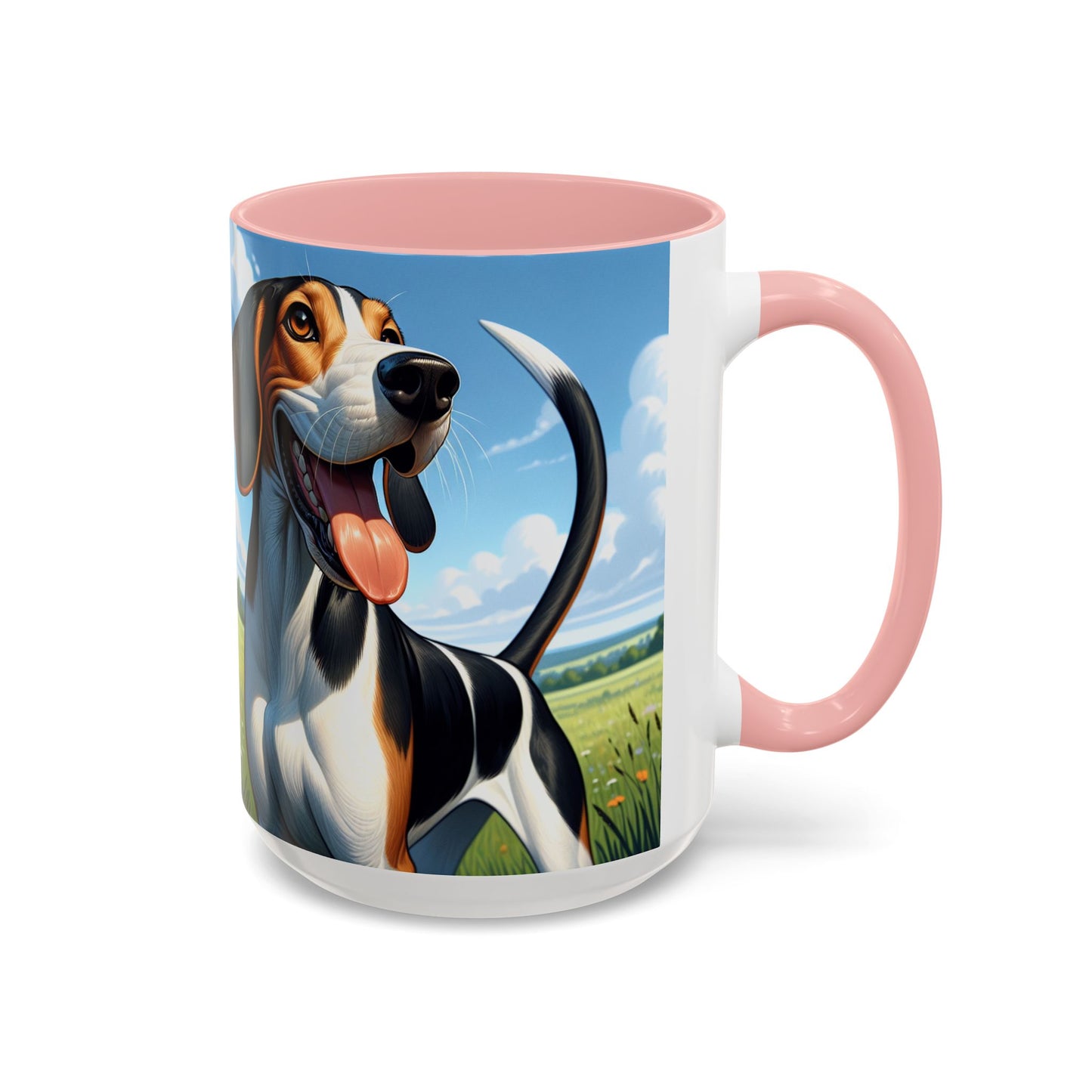 Treeing Walker Coonhound Accent Coffee Mug - Perfect Gift for Dog Lovers