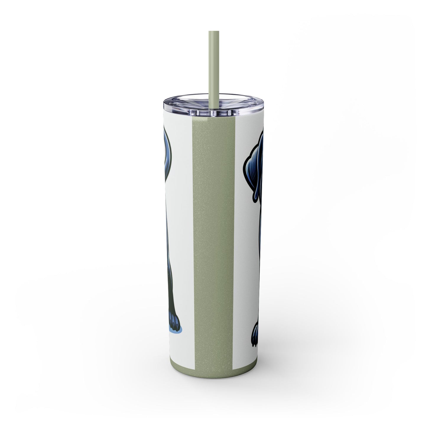 Neapolitan Mastiff Tumbler with Straw, 20oz