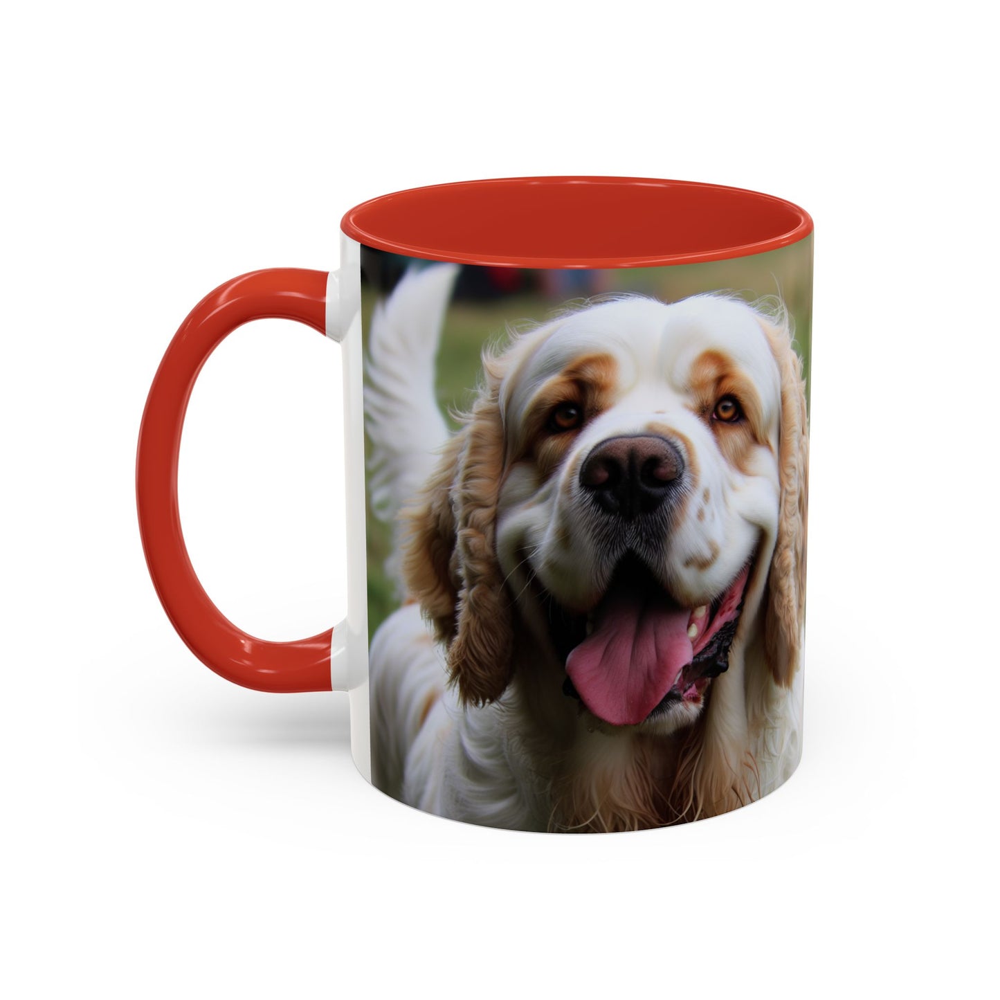 Clumber Spaniel Accent Coffee Mug - Perfect Gift for Dog Lovers
