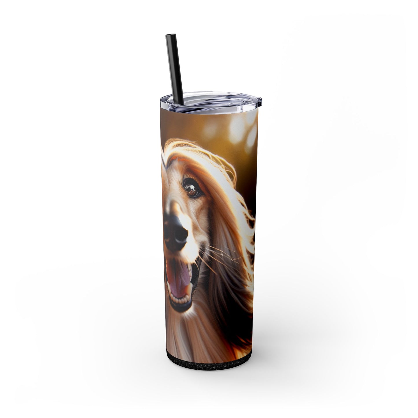 Afghan Hound Tumbler with Straw, 20oz