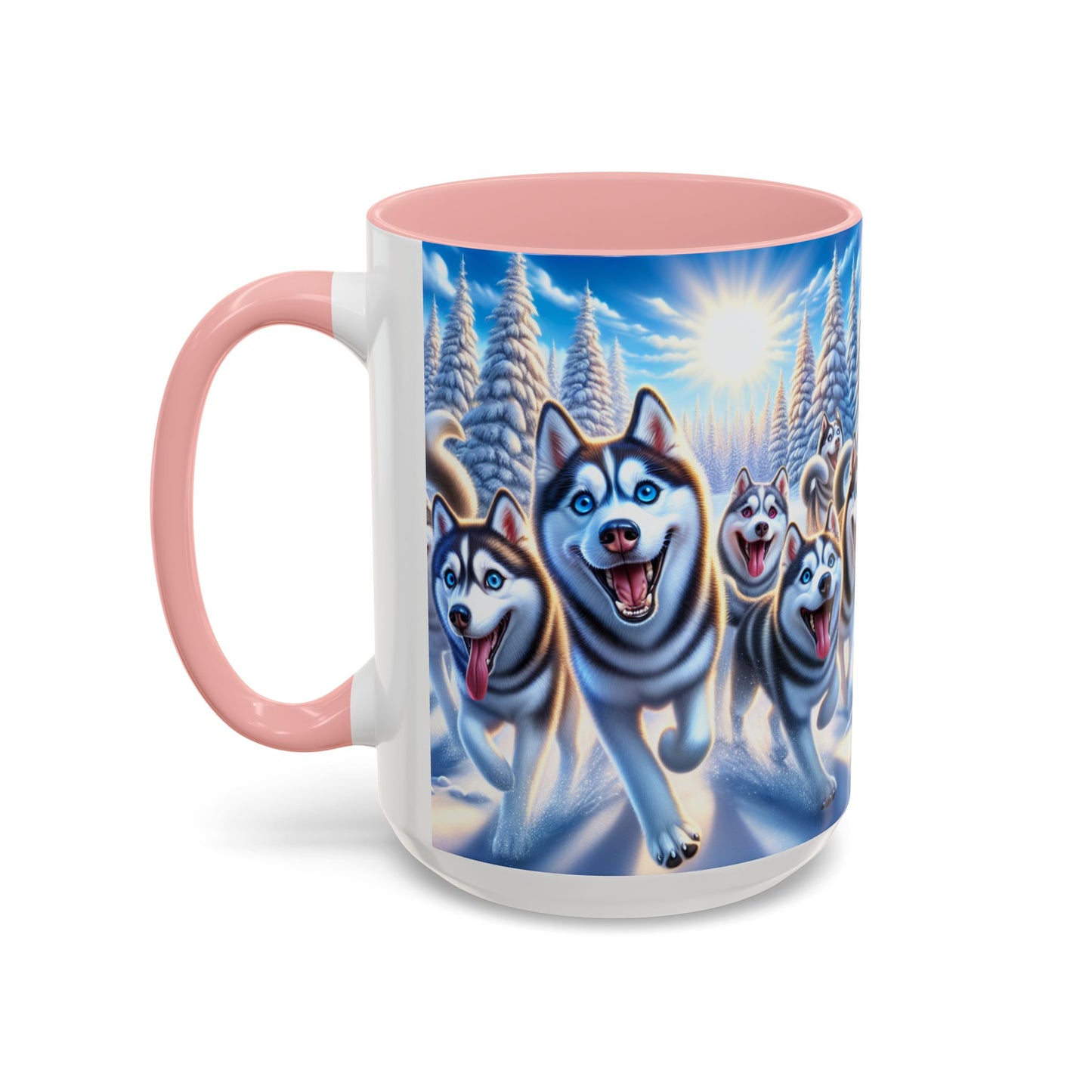 Siberian Husky Accent Coffee Mug - Perfect Gift for Dog Lovers