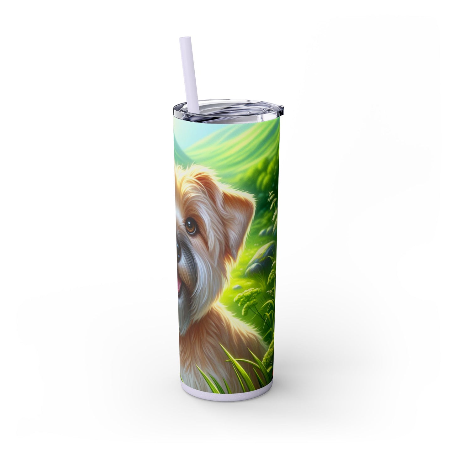 Glen of Imaal Terrier Tumbler with Straw, 20oz