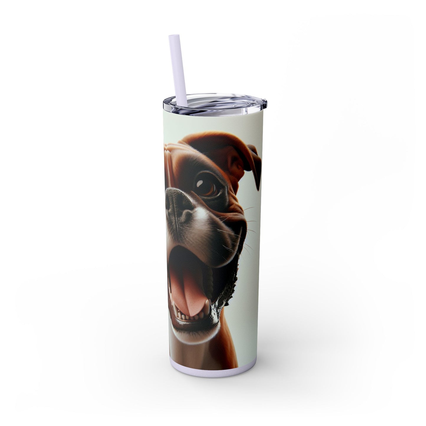 Boxer Skinny Tumbler with Straw, 20oz