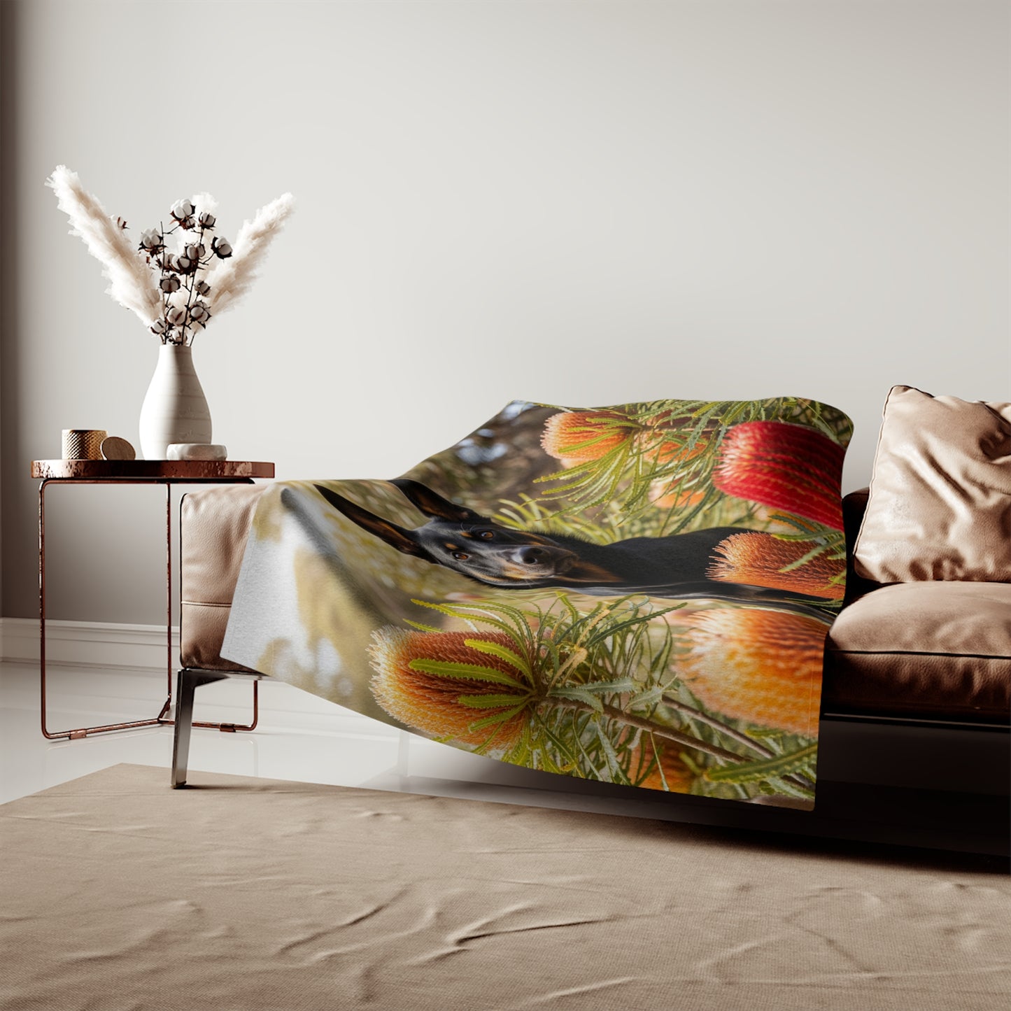 Working Kelpie Sweatshirt Blanket