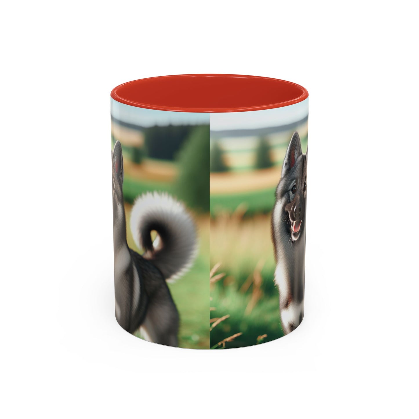 Norwegian Elkhound Accent Coffee Mug - Perfect Gift for Dog Lovers