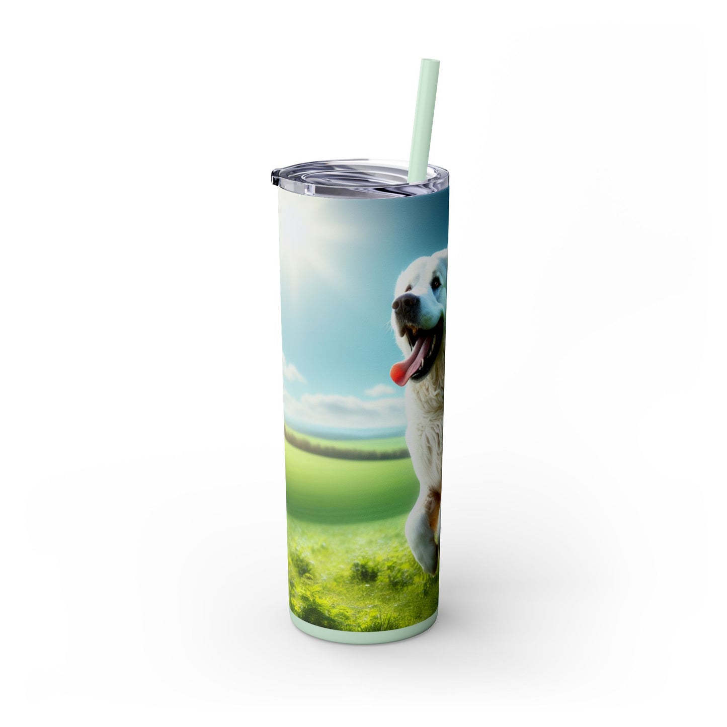 Kuvasz Tumbler with Straw, 20oz