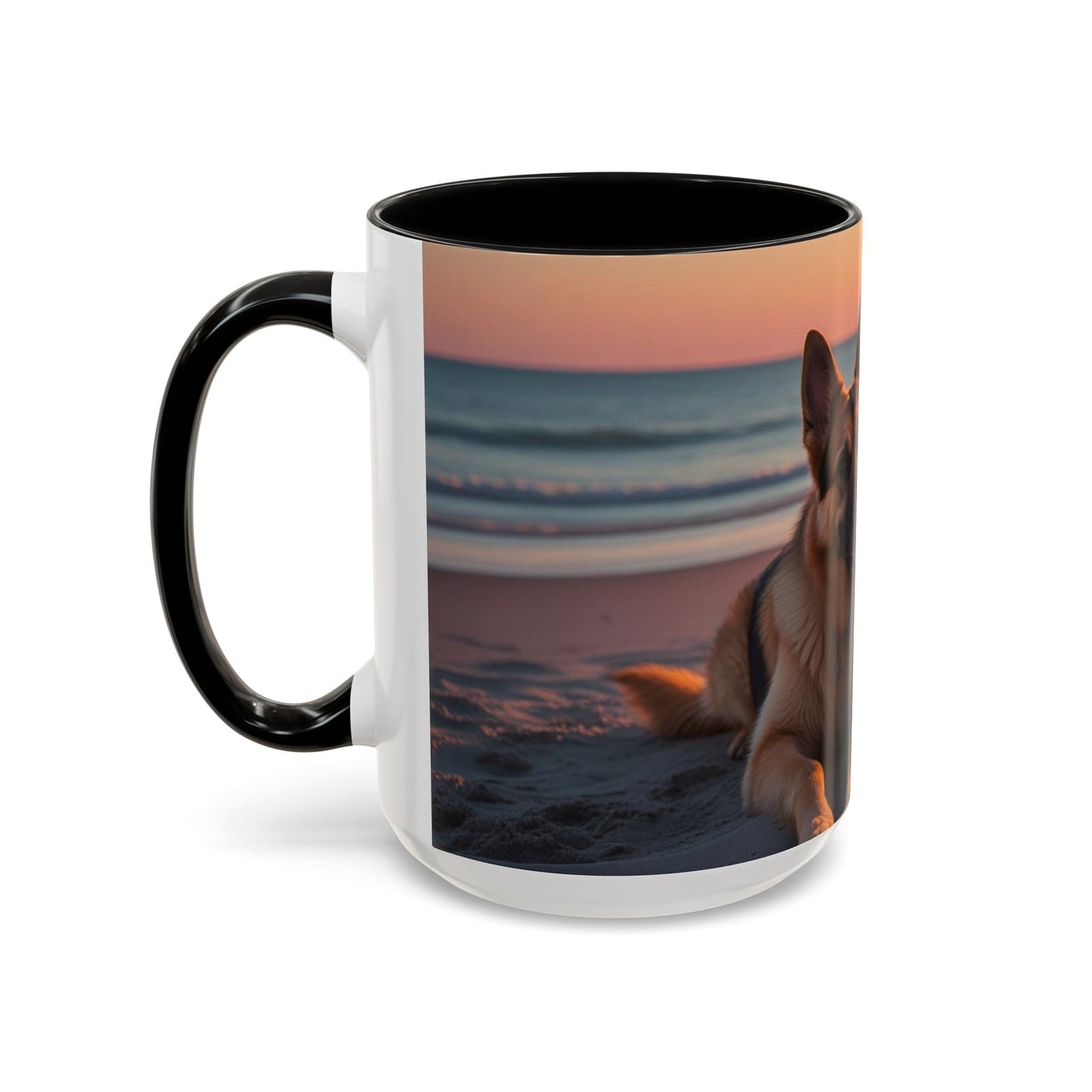 German Shepherd Love Accent Coffee Mug - Perfect Gift for Dog Lovers