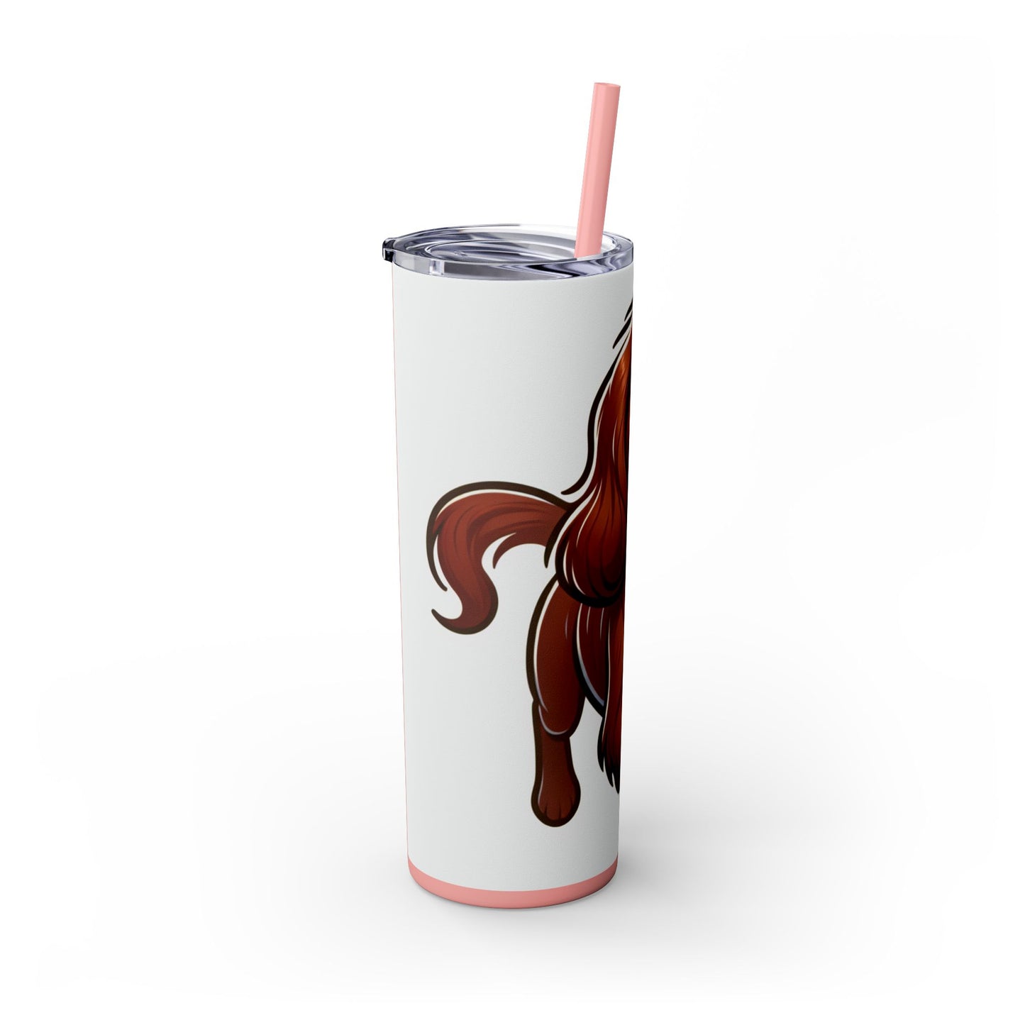 Sussex Spaniel Skinny Tumbler with Straw, 20oz