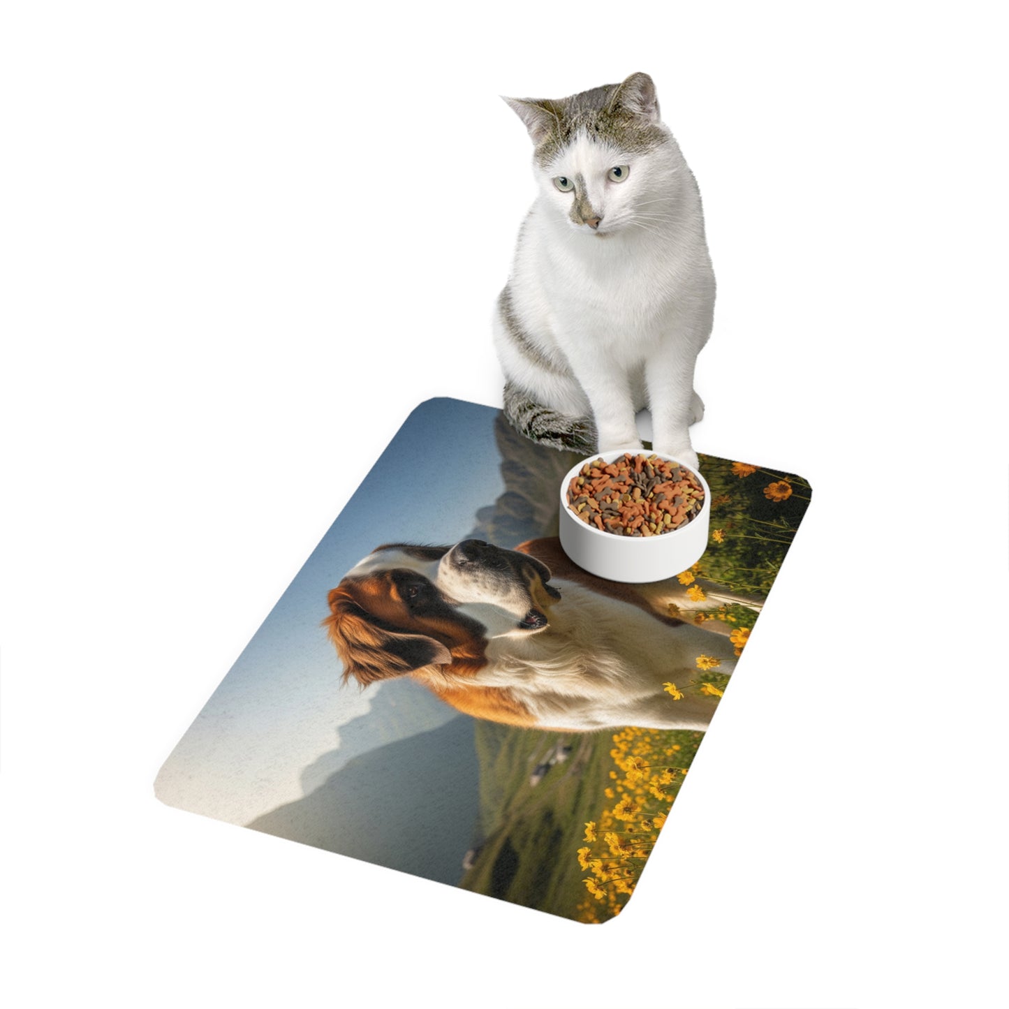 Pet Food Mat (12x18) - Saint Bernard