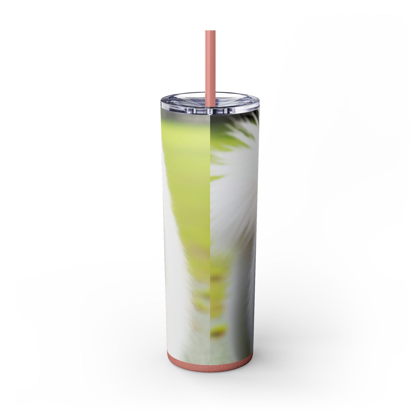 Samoyed Skinny Tumbler with Straw, 20oz