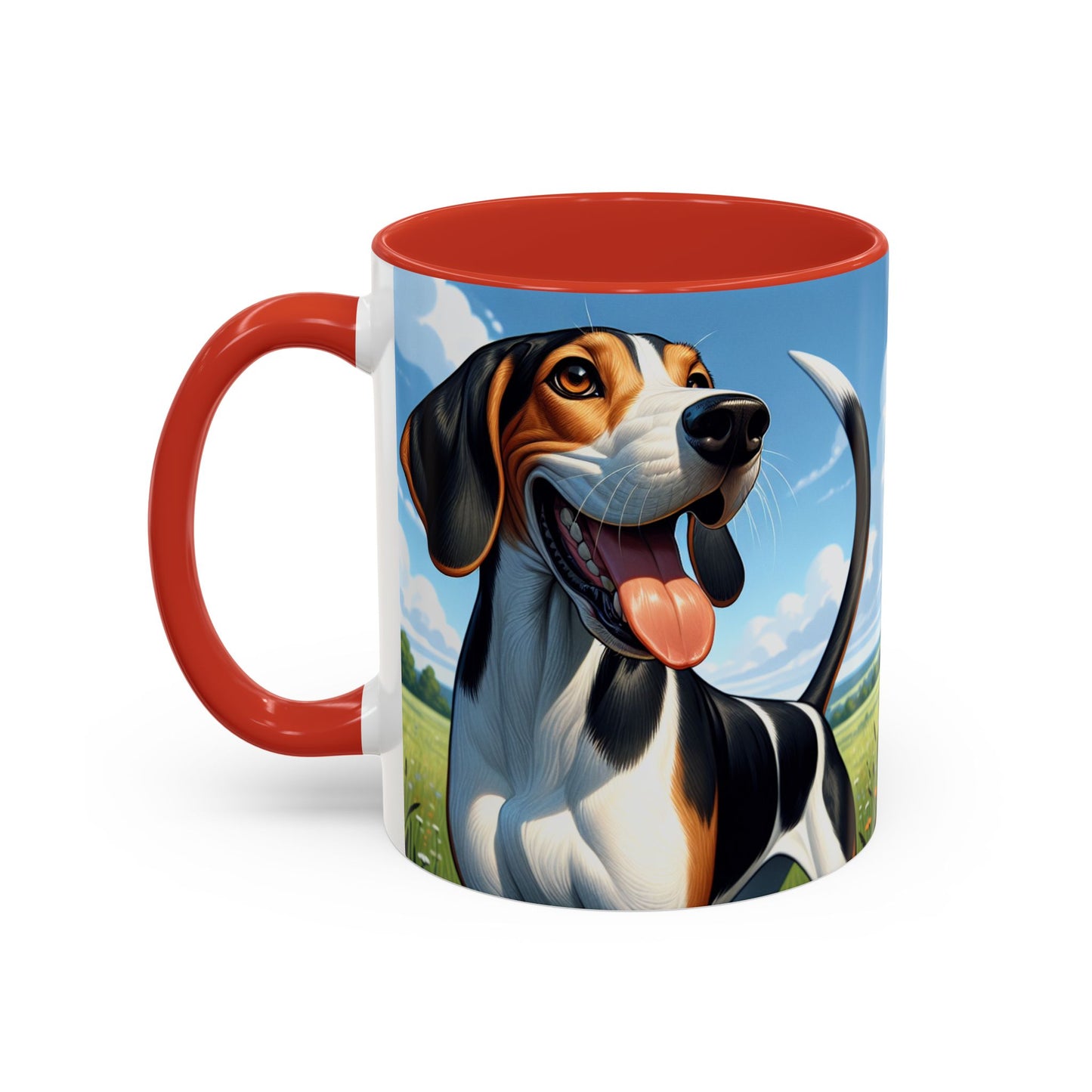 Treeing Walker Coonhound Accent Coffee Mug - Perfect Gift for Dog Lovers