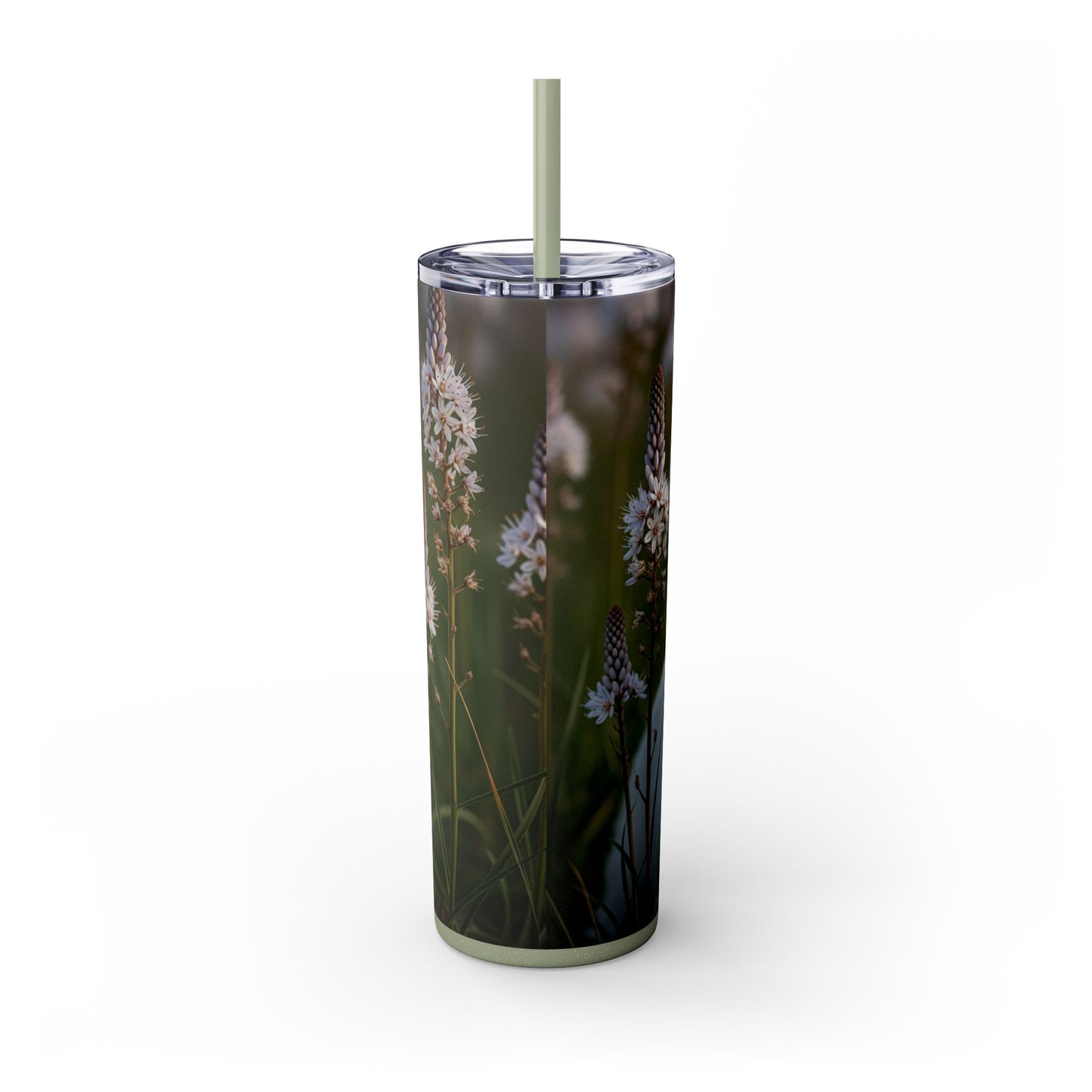 West Highland White Terrier Skinny Tumbler with Straw, 20oz