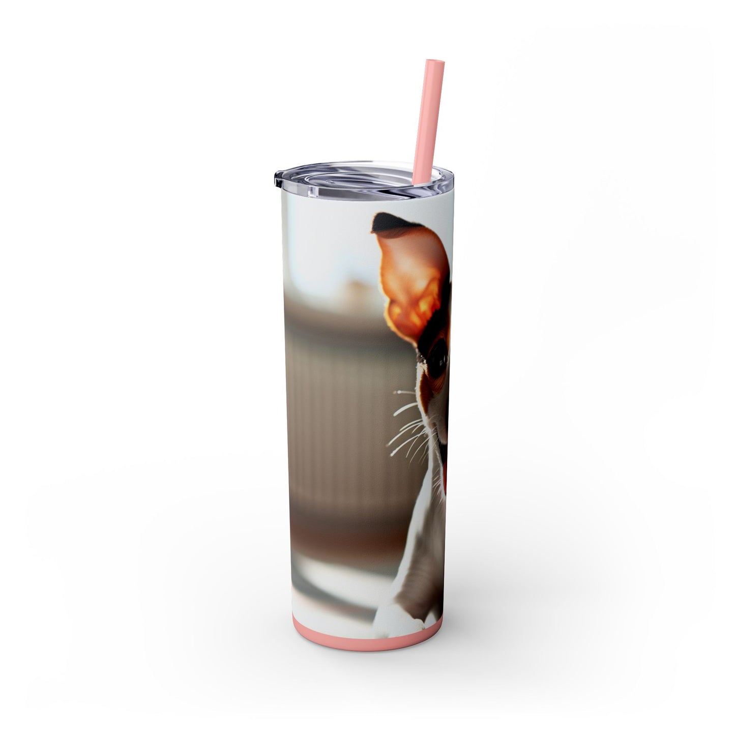 Toy Fox Terrier Tumbler with Straw, 20oz