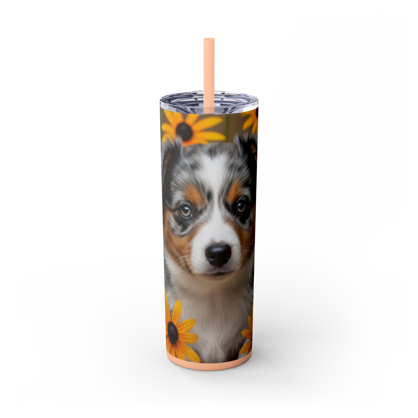 Miniature American Shepherd Tumbler with Straw, 20oz