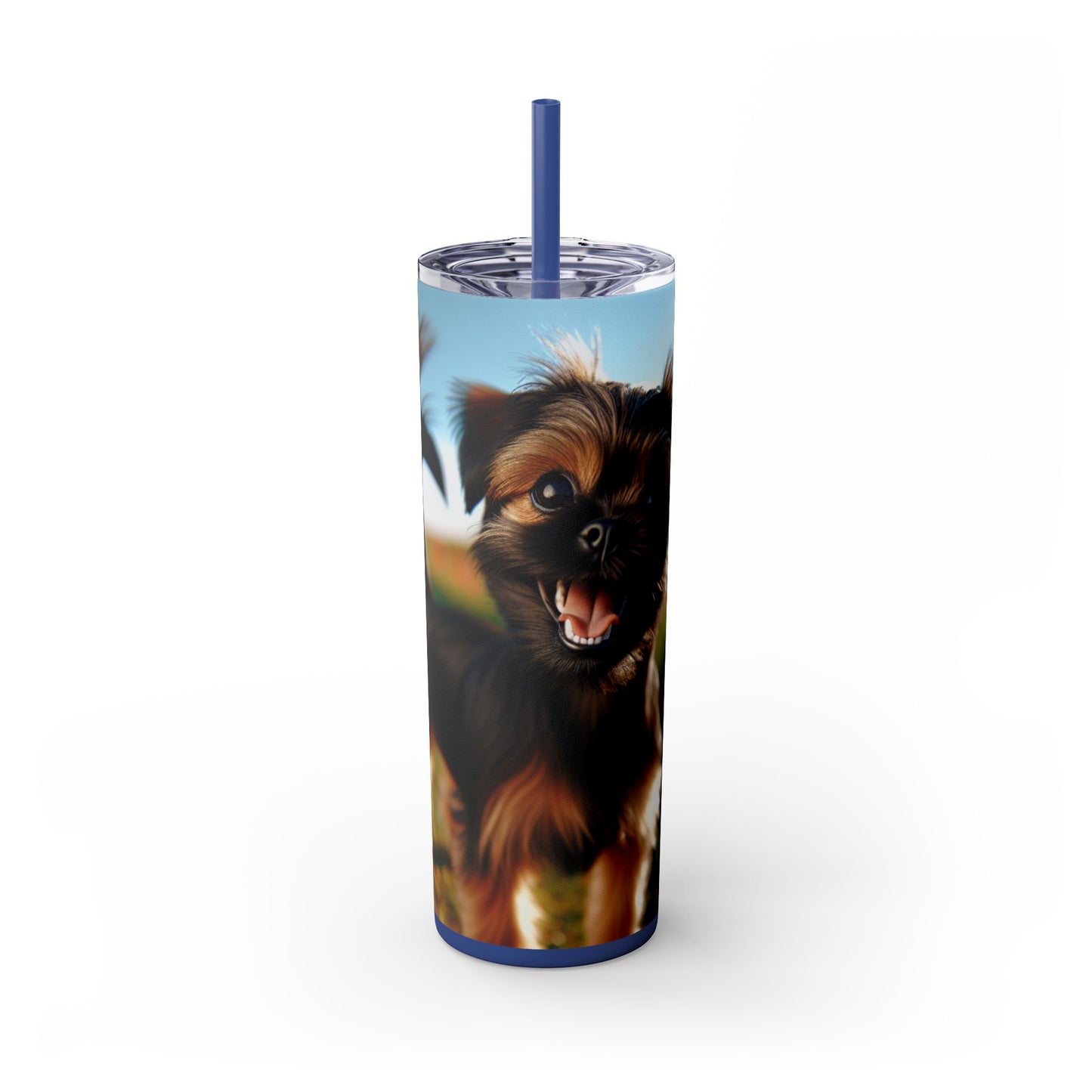 Griffon Bruxellois Tumbler with Straw, 20oz
