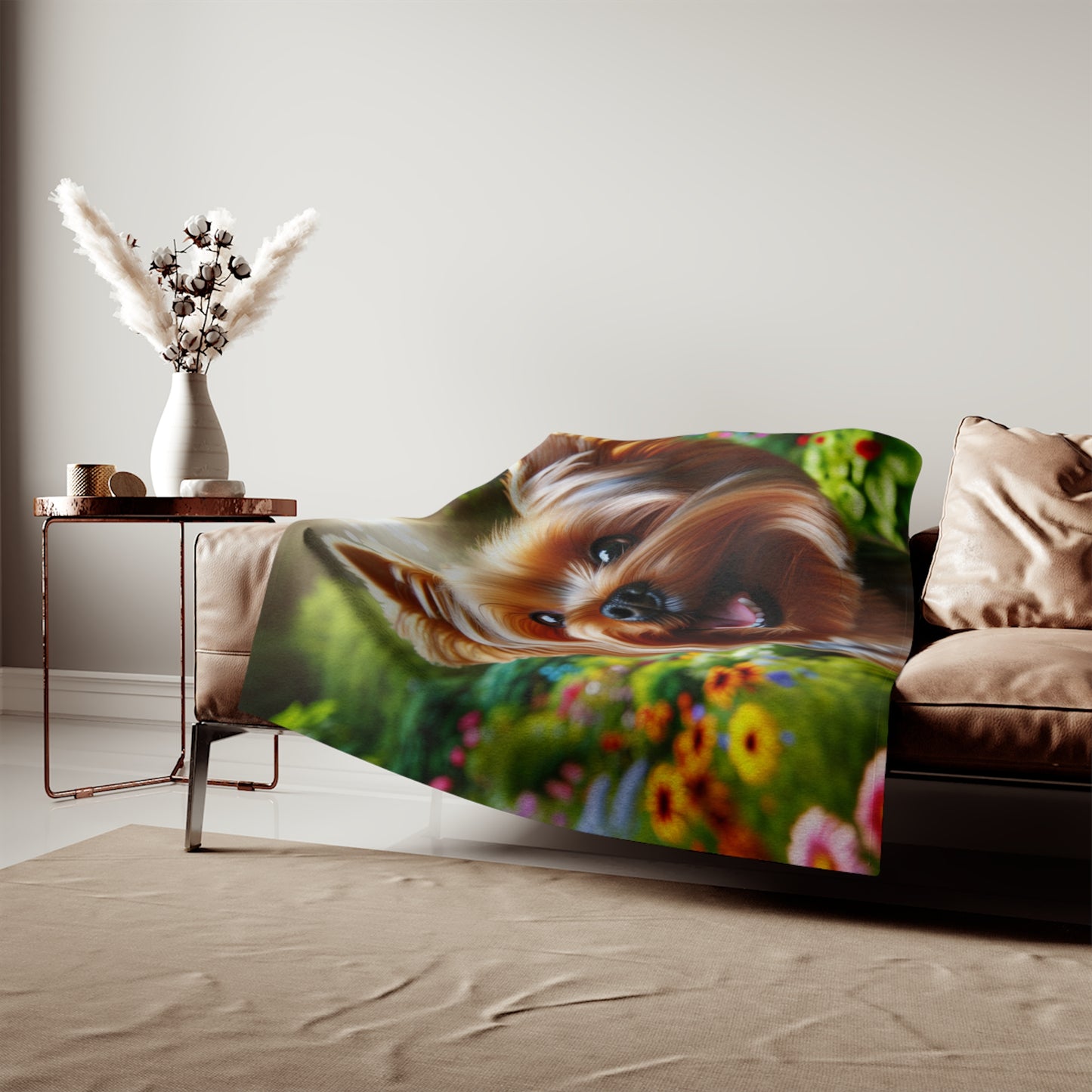 Yorkshire Terrier Sweatshirt Blanket