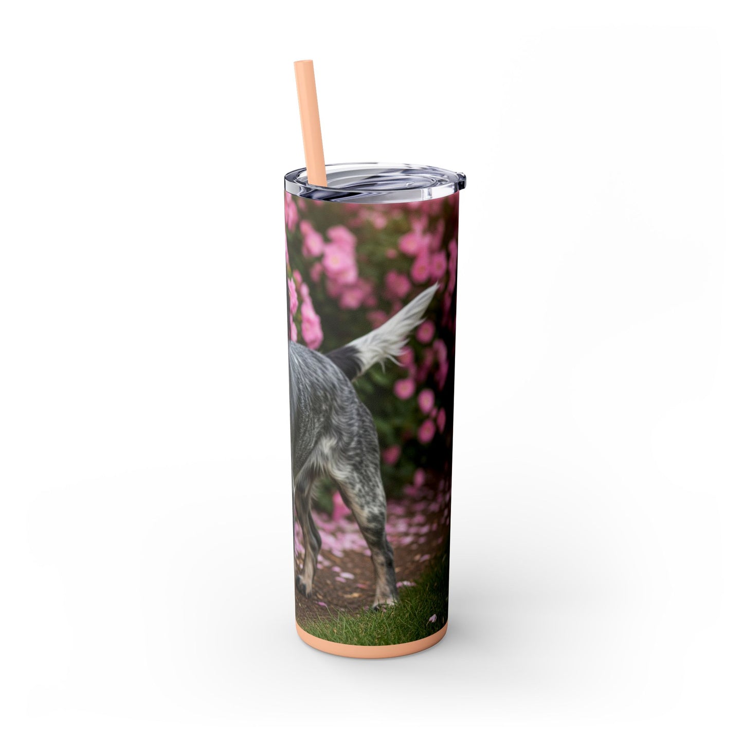 Blue Picardy Spaniel Tumbler with Straw, 20oz
