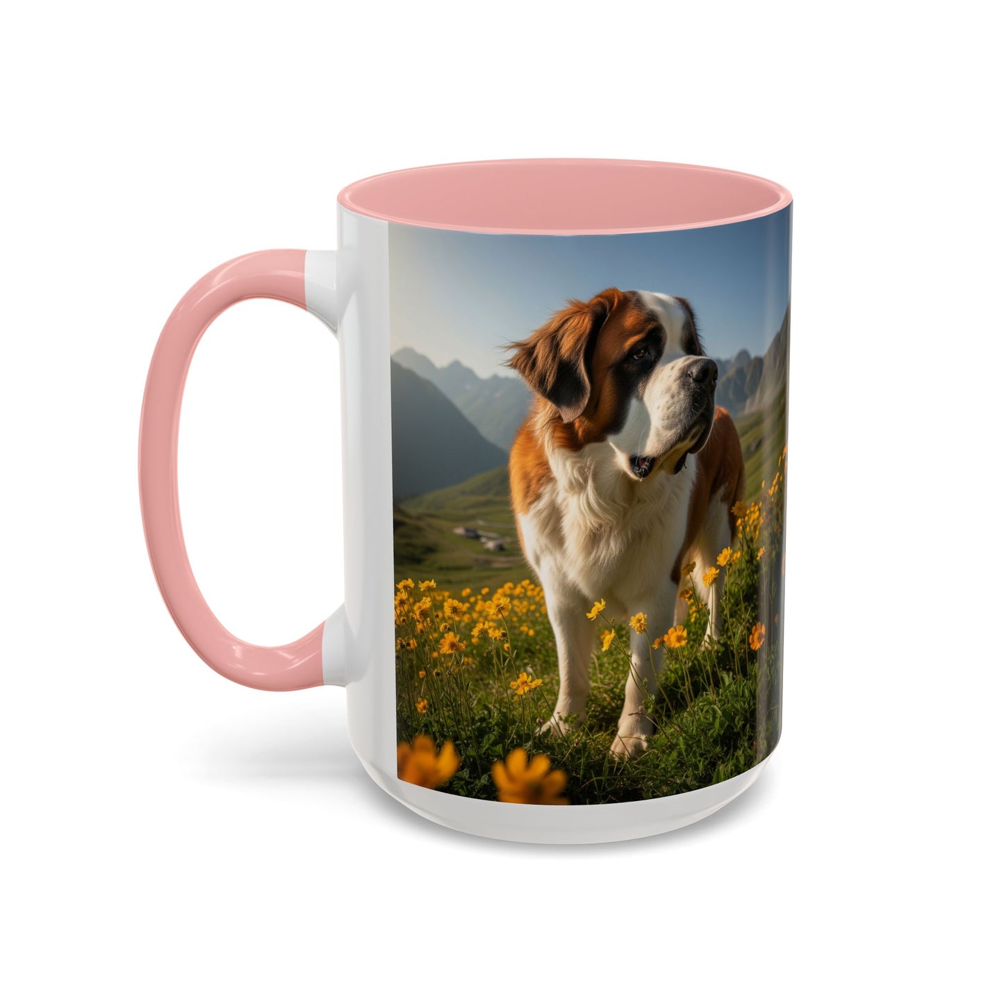 Saint Bernard Accent Coffee Mug - Perfect Gift for Dog Lovers