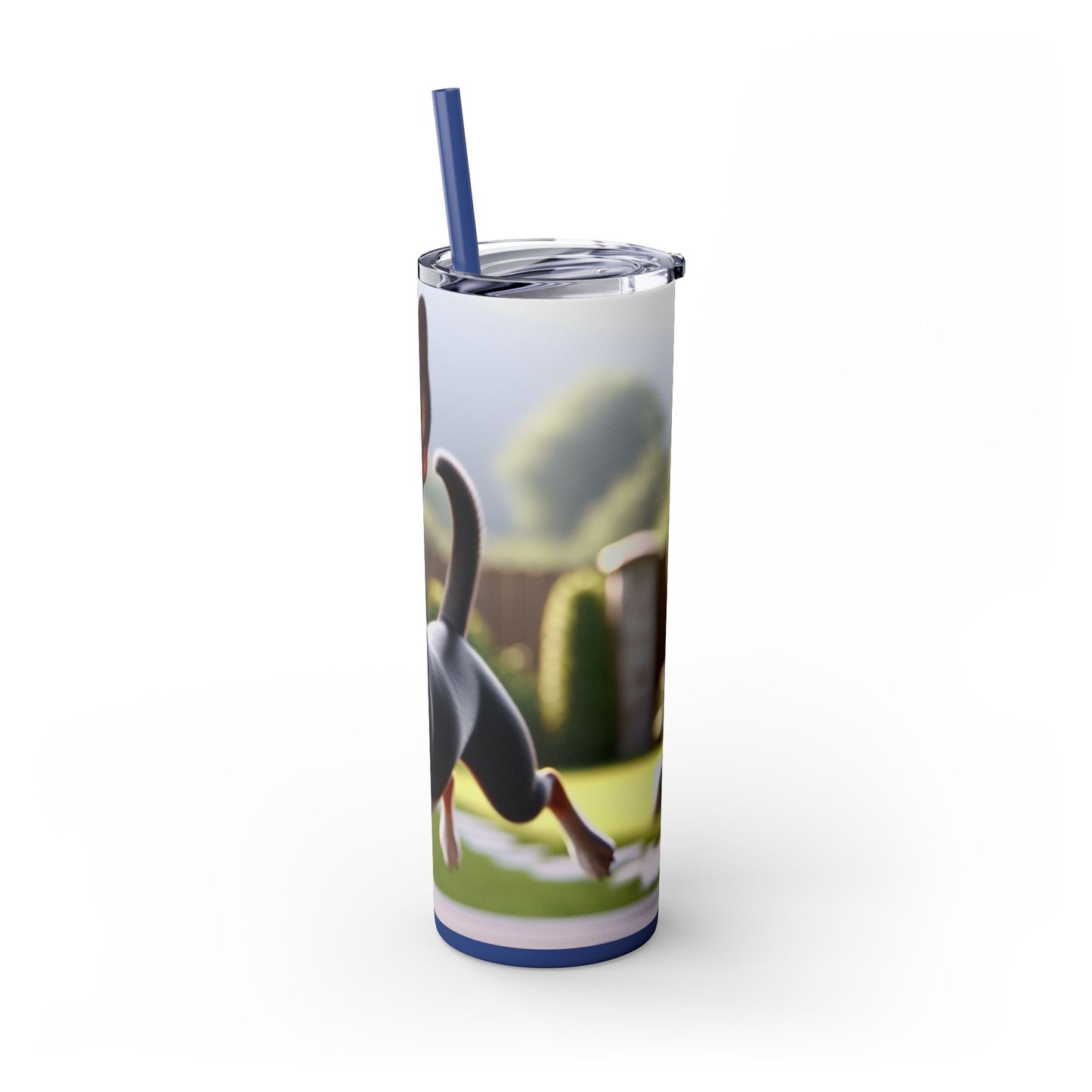 Rat Terrier Tumbler with Straw, 20oz