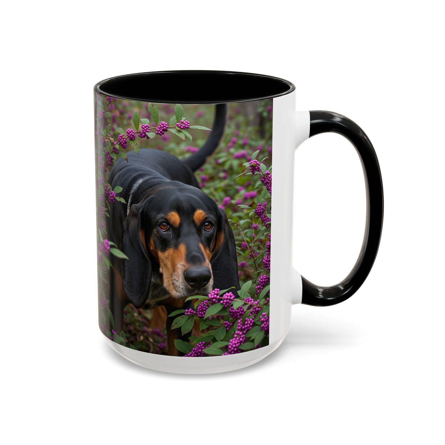 Black and Tan Coonhound Accent Coffee Mug - Perfect Gift for Dog Lovers