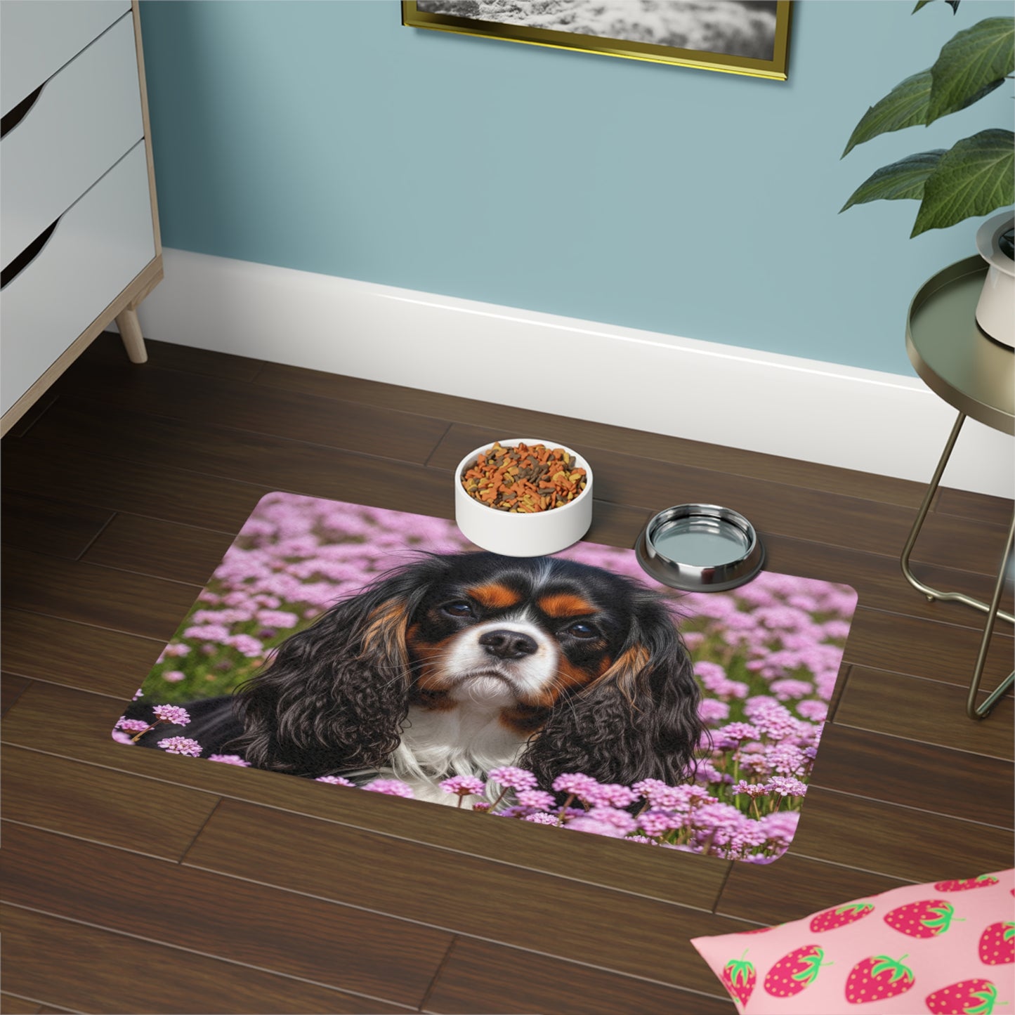 Pet Food Mat (12x18) - King Charles Spaniel