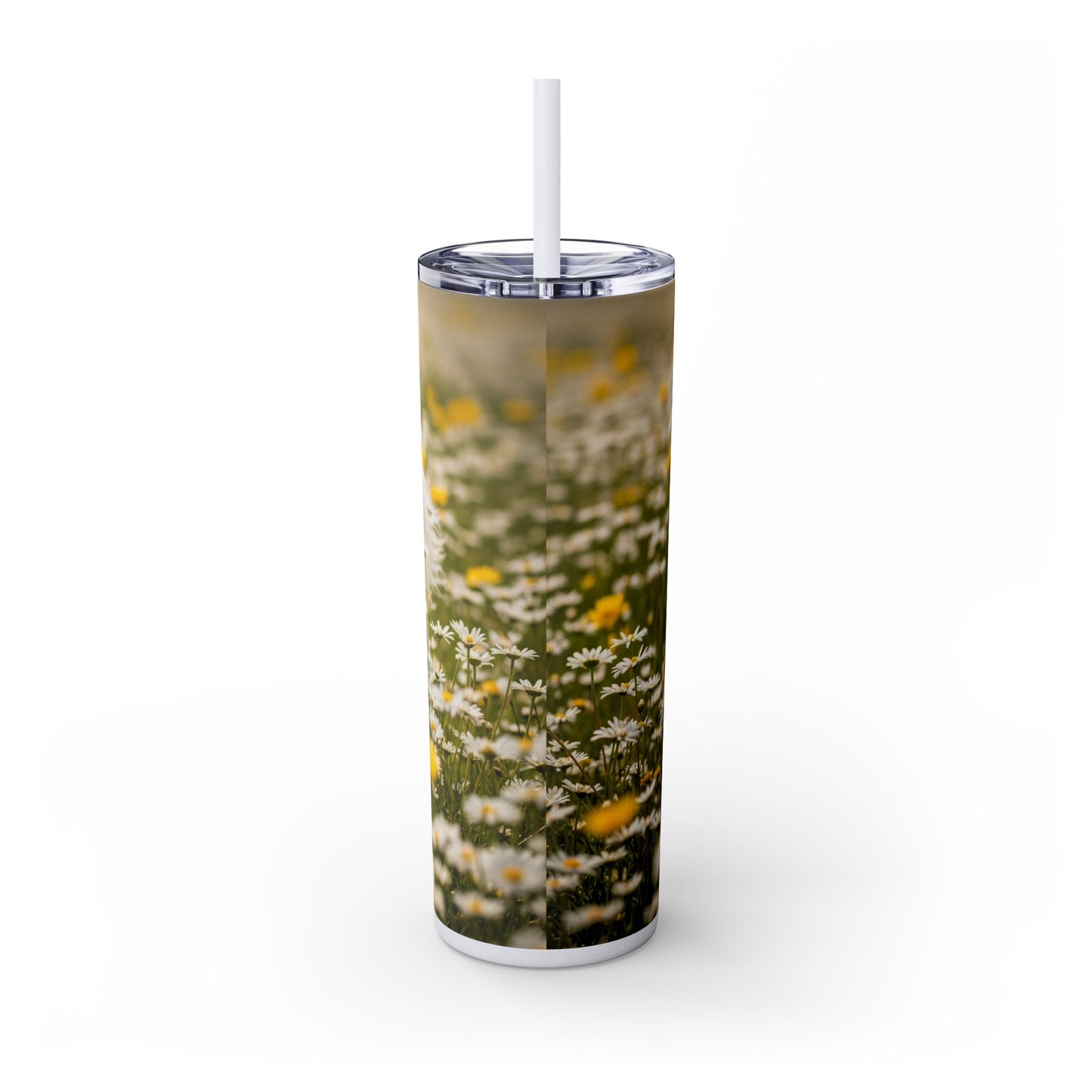 Lowchen Skinny Tumbler with Straw, 20oz