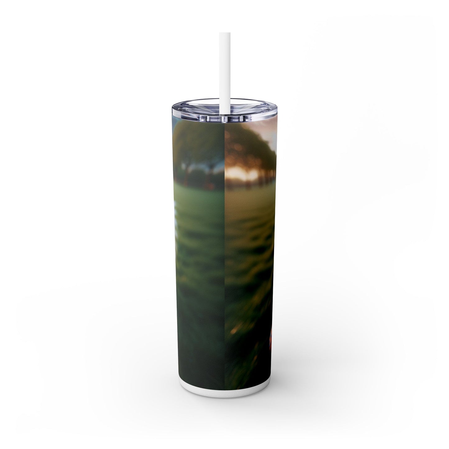 Brittany Dog Tumbler with Straw, 20oz