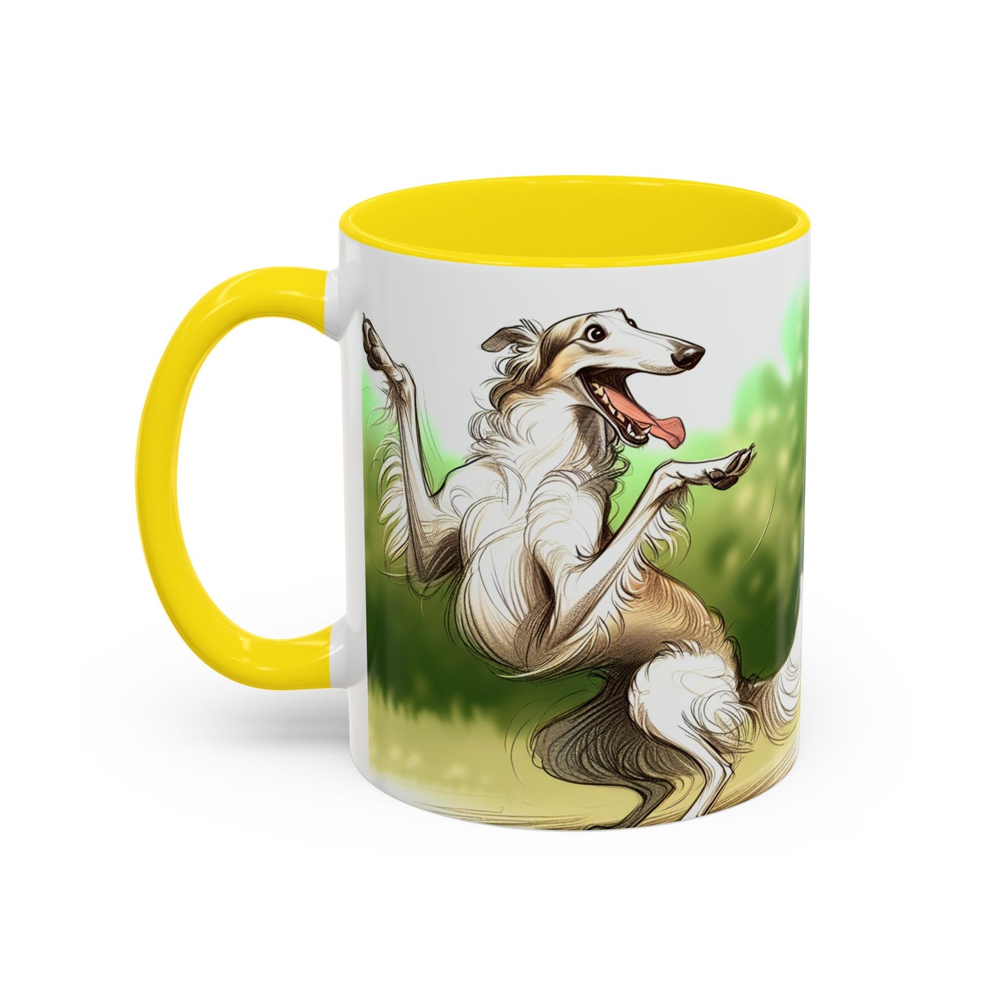 Borzoi Accent Coffee Mug - Perfect Gift for Dog Lovers
