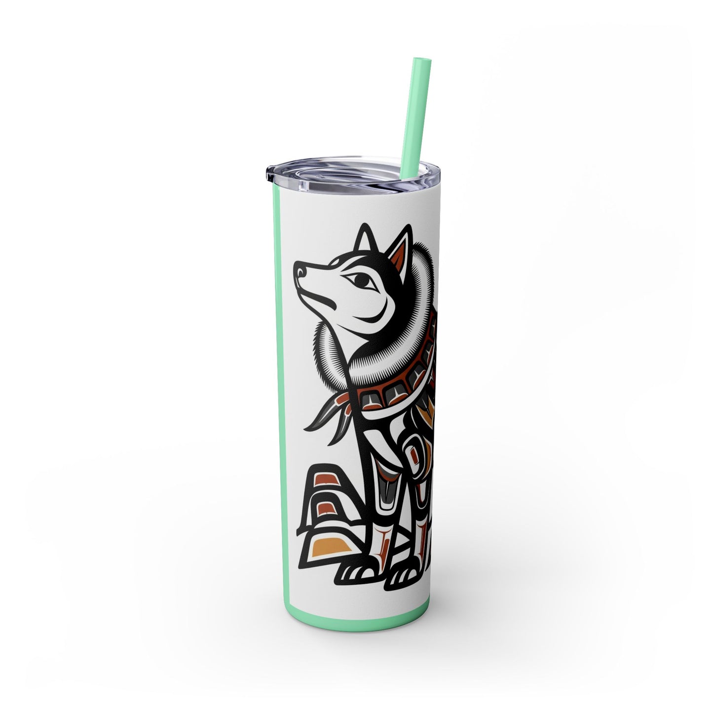 Siberian Husky Tumbler with Straw, 20oz