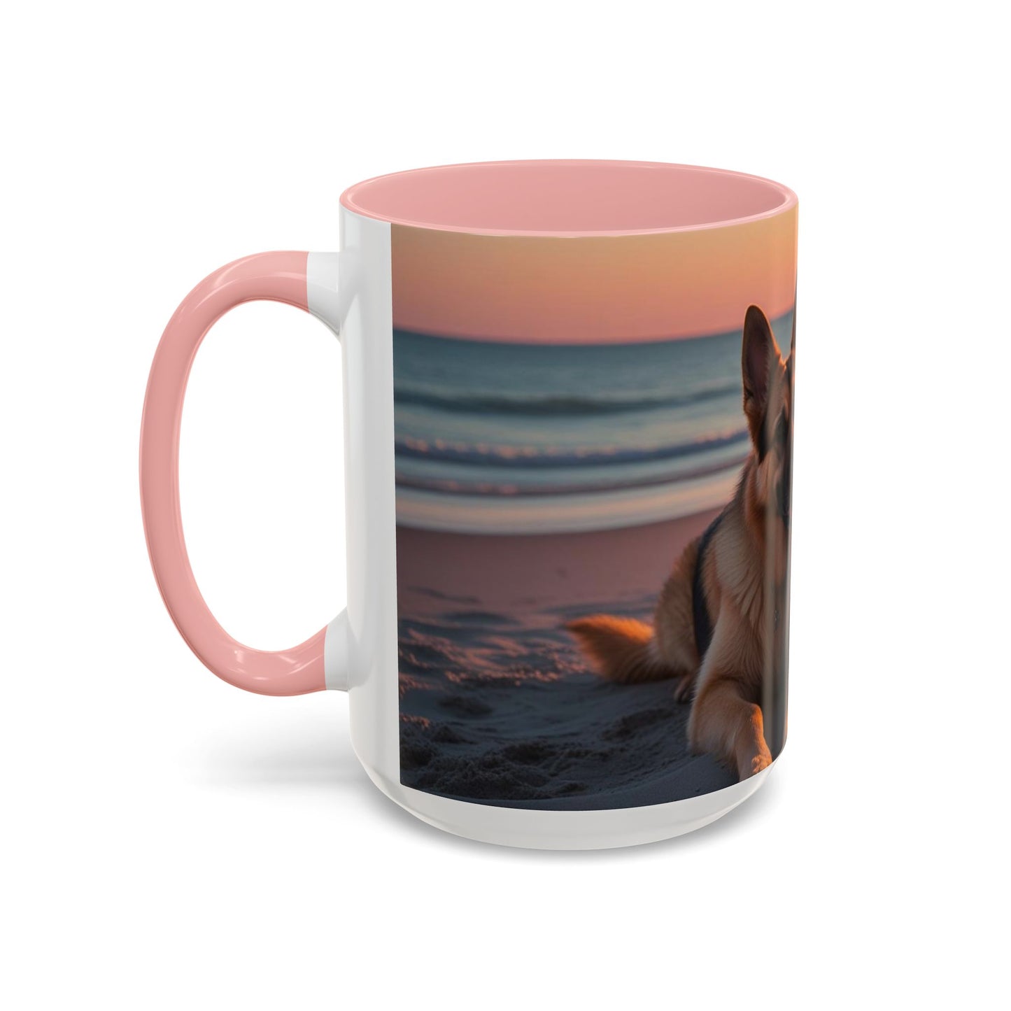 German Shepherd Love Accent Coffee Mug - Perfect Gift for Dog Lovers